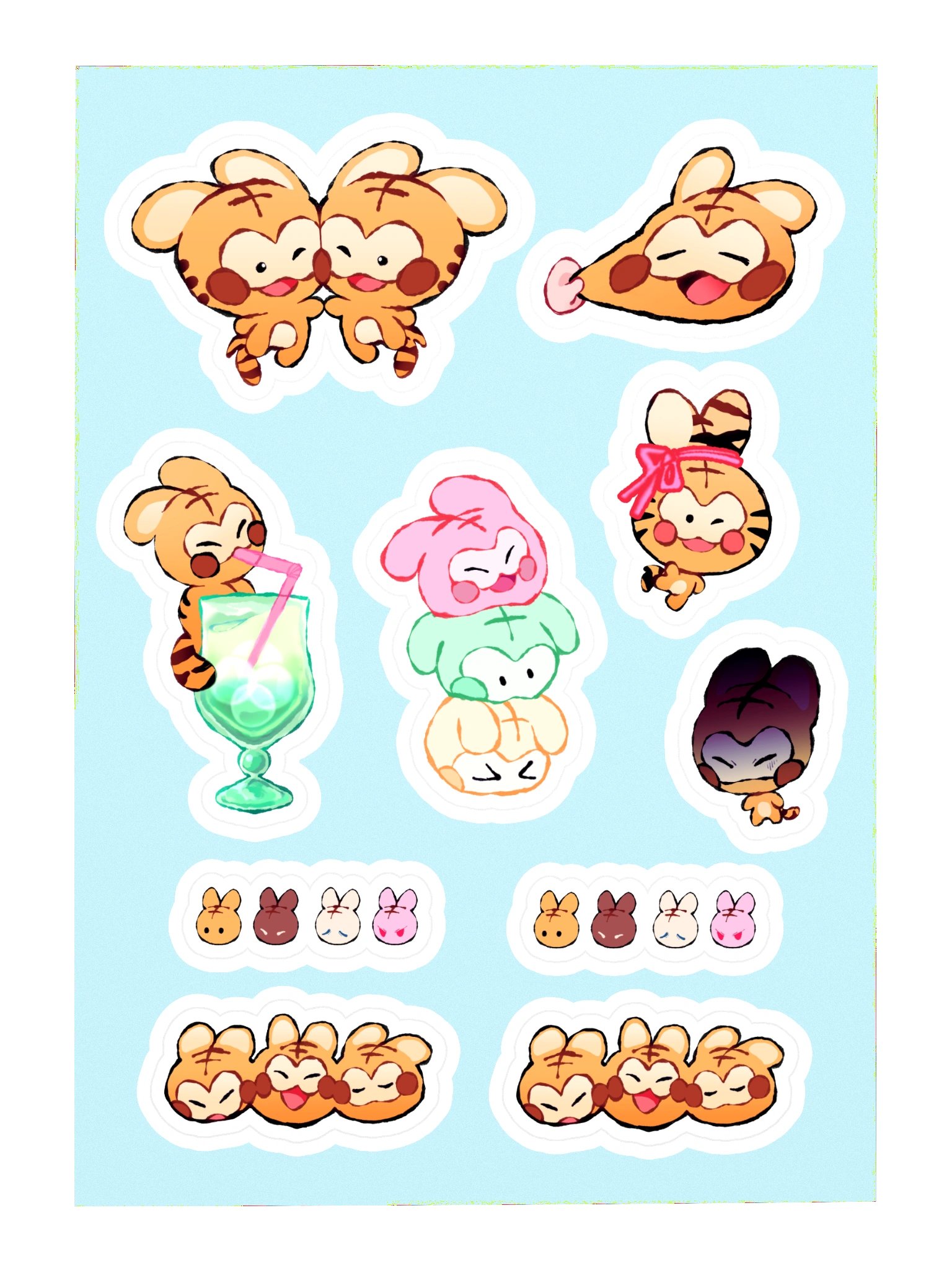 tigerbun stickersheet product image (3)