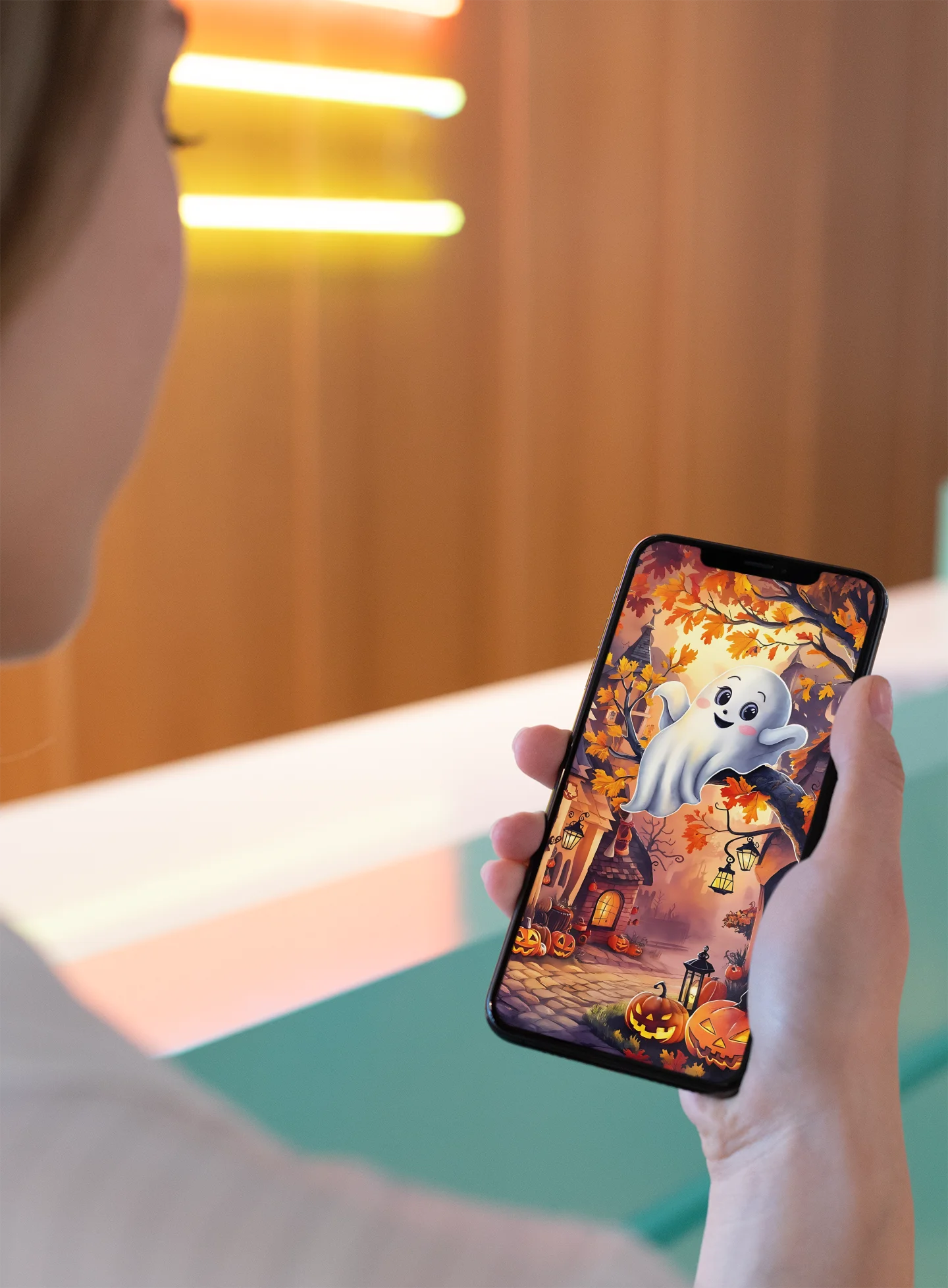 Fall Halloween - iPhone Wallpaper product image (2)