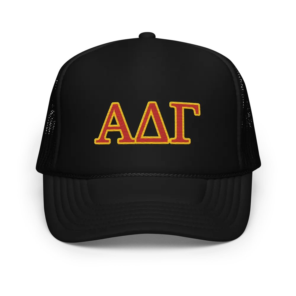 ADG Letters Foam Trucker Cap - Puff Embroidery product image (1)