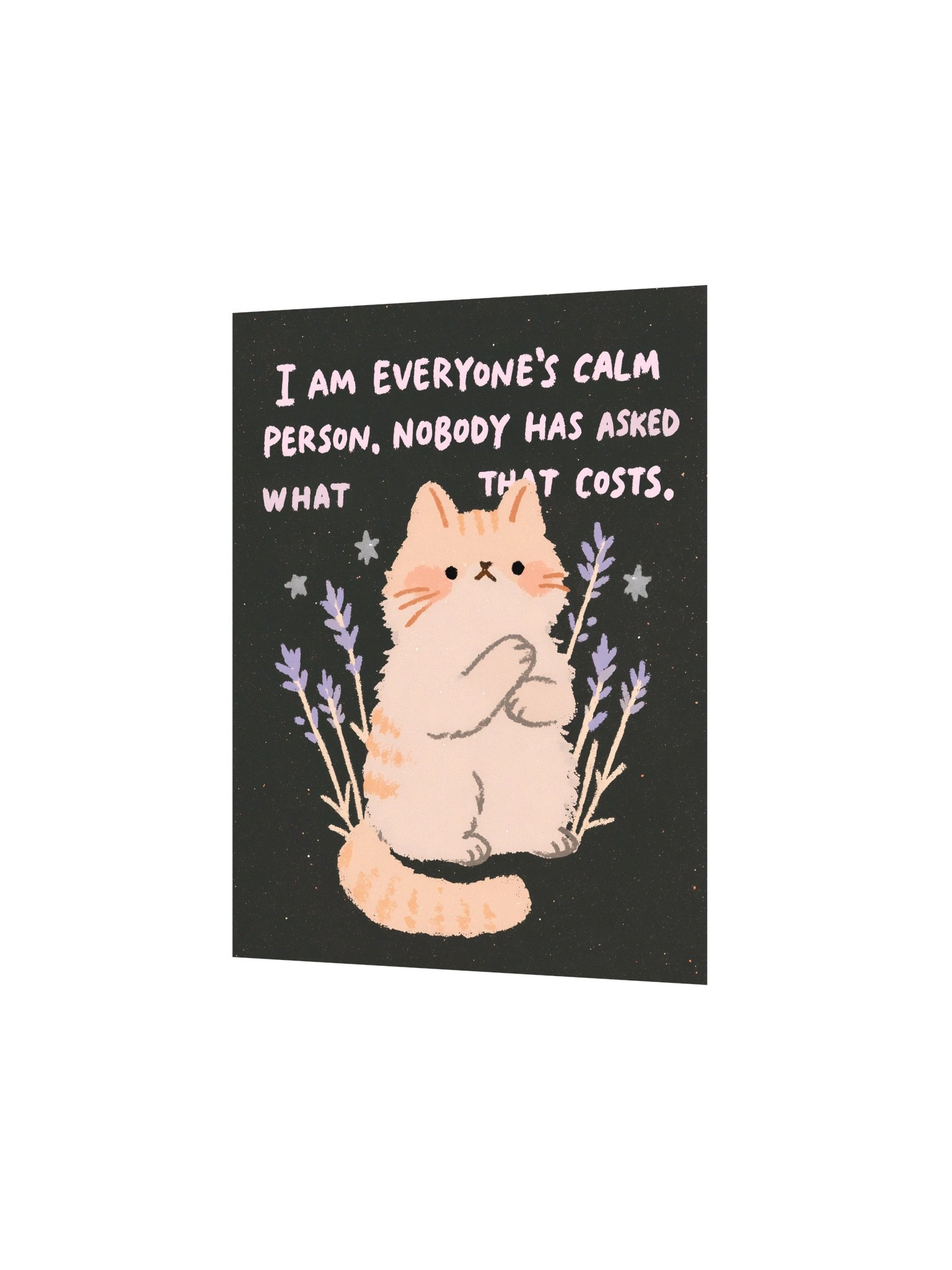 Calm Person Cat Quote Poster product image (9)