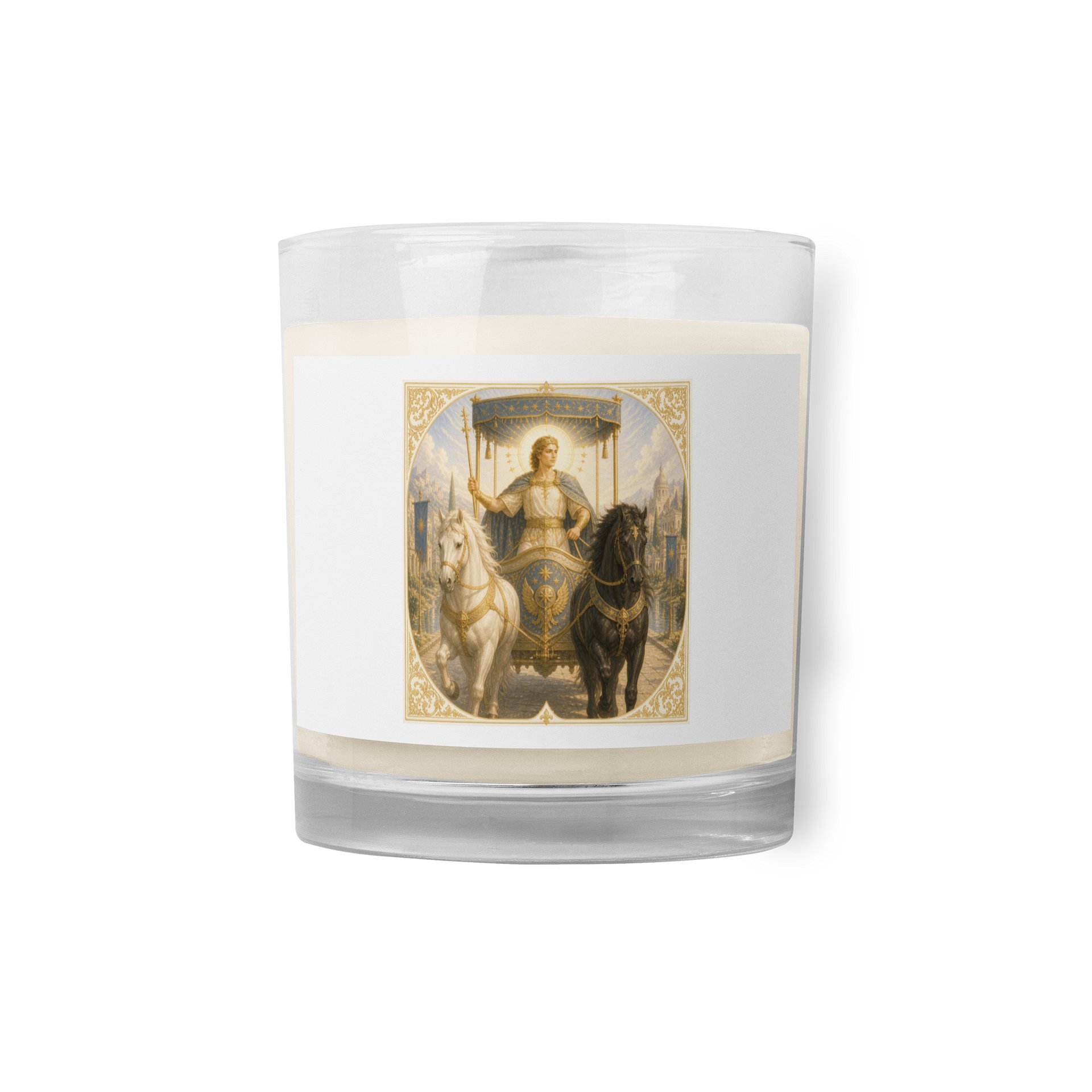 ​🏎️ Bougie "L'Arcane VII : Le Chariot" – Le Triomphe en Marche product image (1)