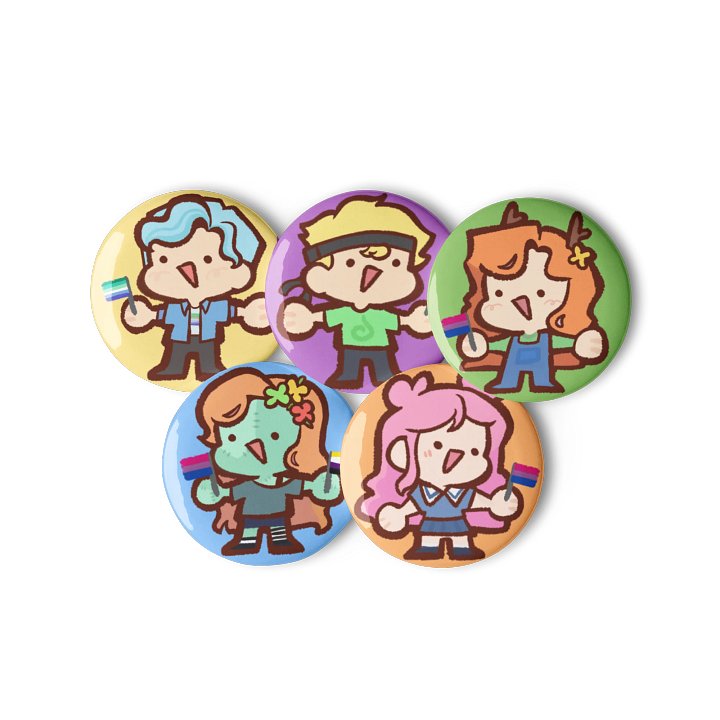 Pride members - button pins product image (1)