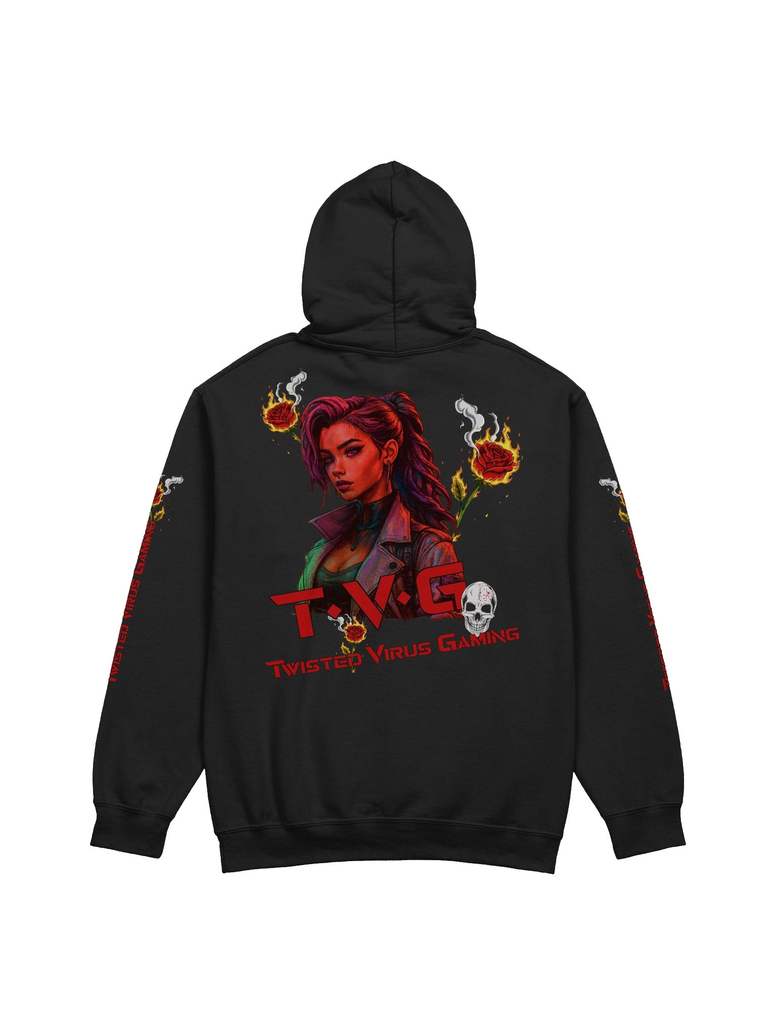 Twisted Virus Gaming - Anime girl n Fire Roses, Skull product image (4)