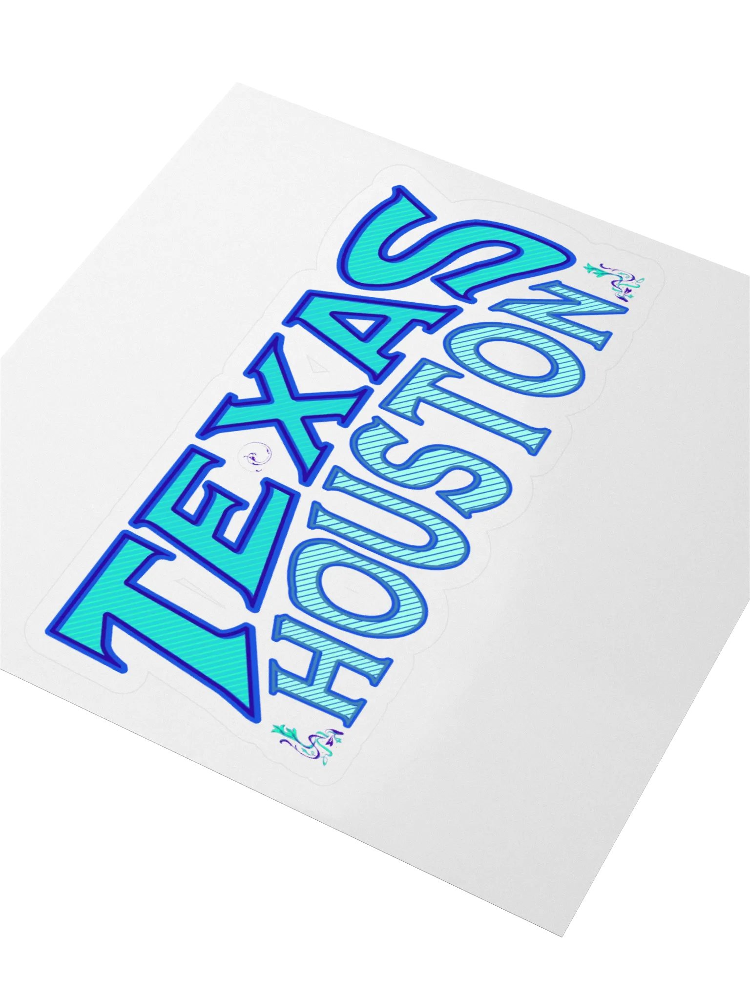 Dynamic Texas Houston Kiss-Cut Sticker product image (2)