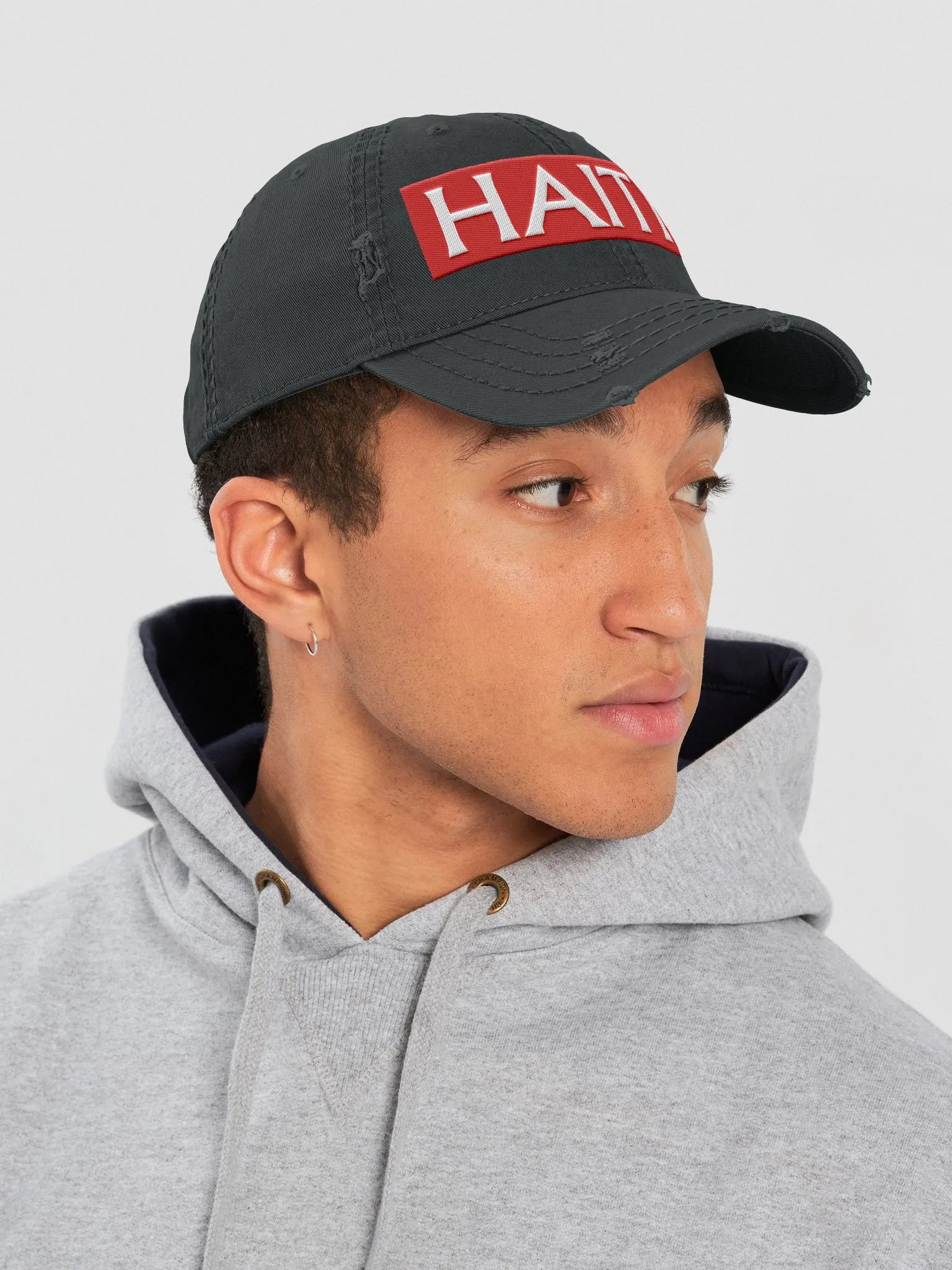 Haiti Pride Distressed Dad Hat product image (26)