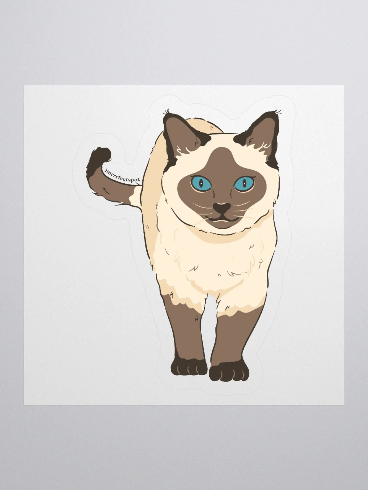 Siamese Cat Kiss Cut Stickers product image (1)