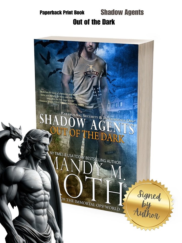 Out of the Dark Signed Paperback Print Book product image (1)