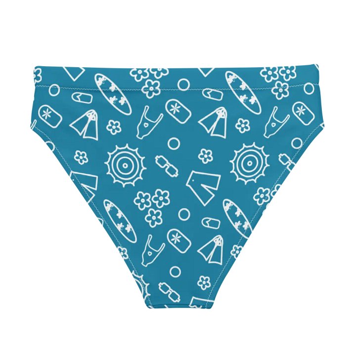 Beach Necessities Pattern High Waisted Bikini Bottom product image (2)