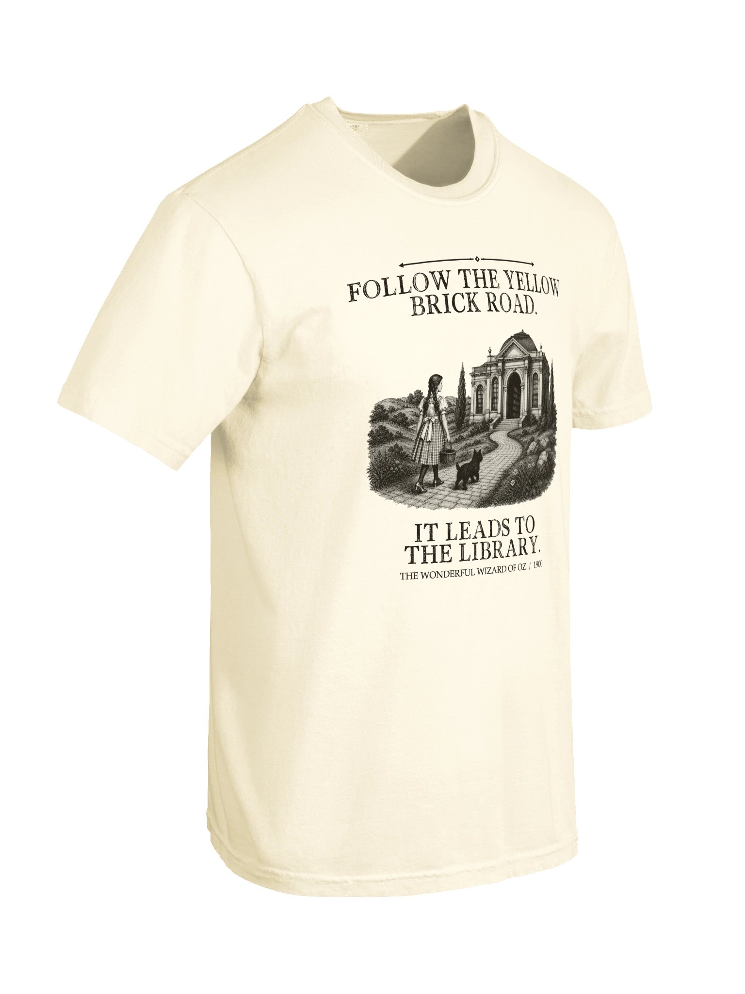 Follow Yellow Brick Road Leads Library -- The Wonderful Wizard of Oz Tee (Light) product image (21)