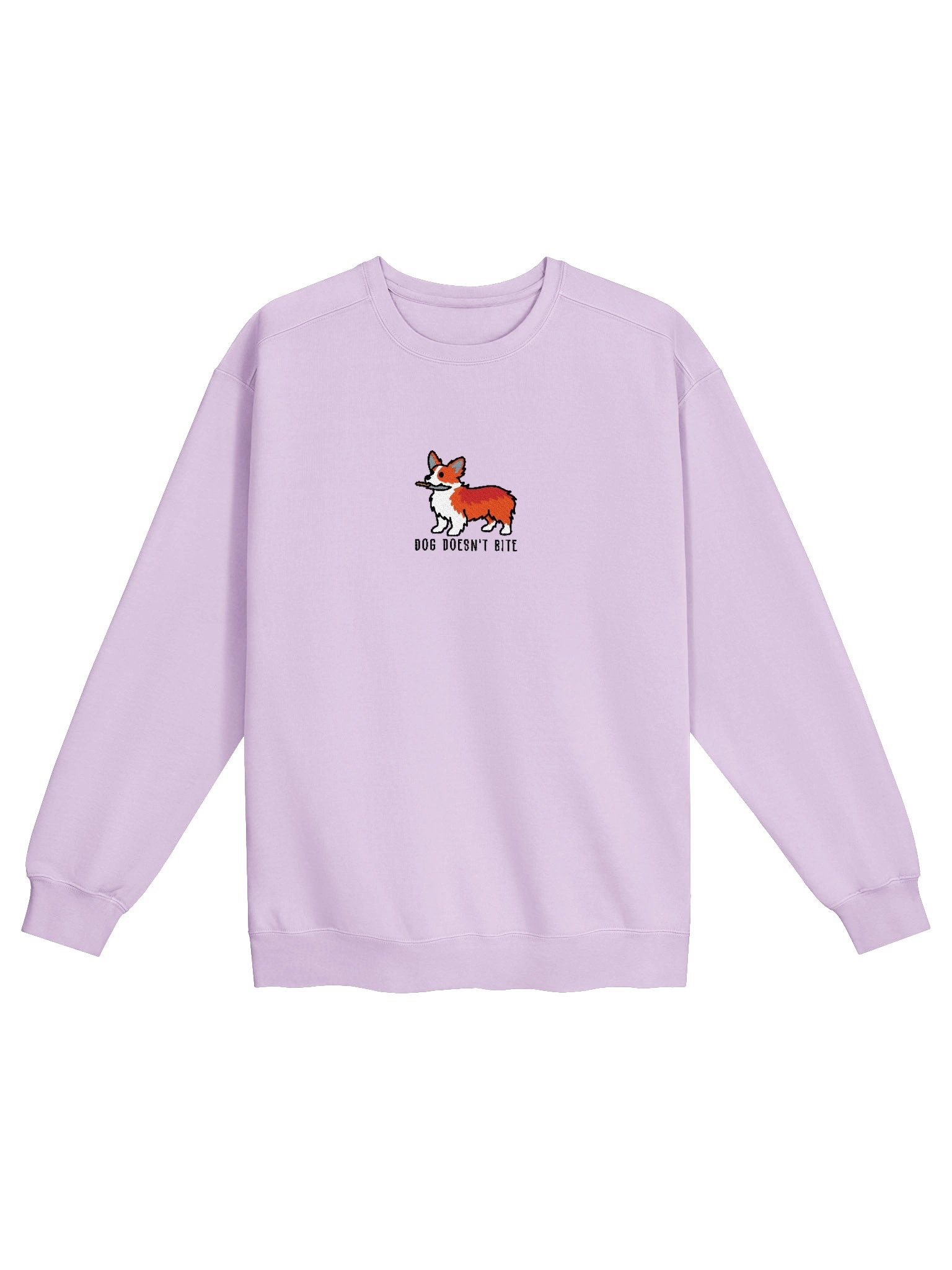 Dog Doesn't Bite Funny Chibi-Style Embroidered Premium Sweatshirt for Pembroke Welsh Corgi(Red) Owners product image (33)