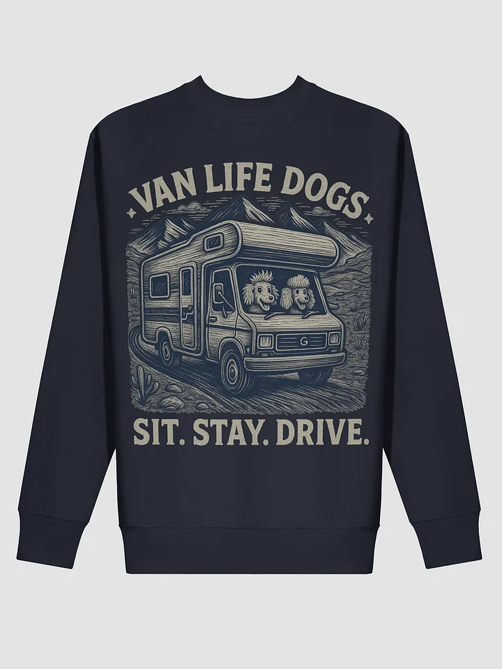 Van Life Dogs Sweater - Motorhome Travel Sweatshirt - Road Trip Wear product image (2)