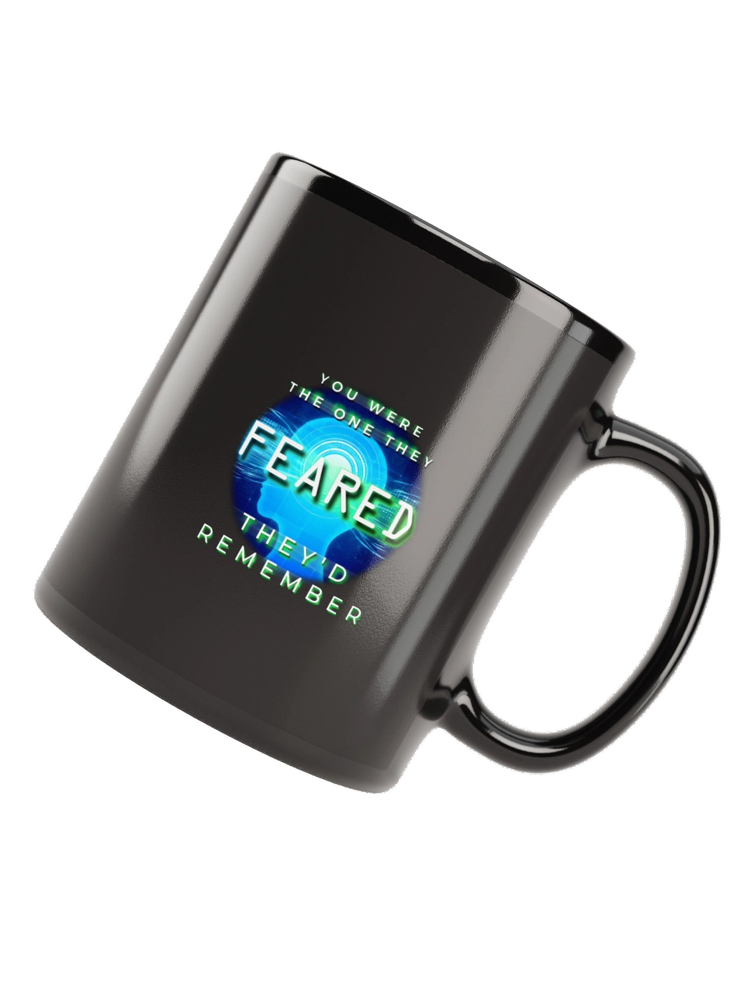Lost but Feared Black Glossy Mug product image (11)
