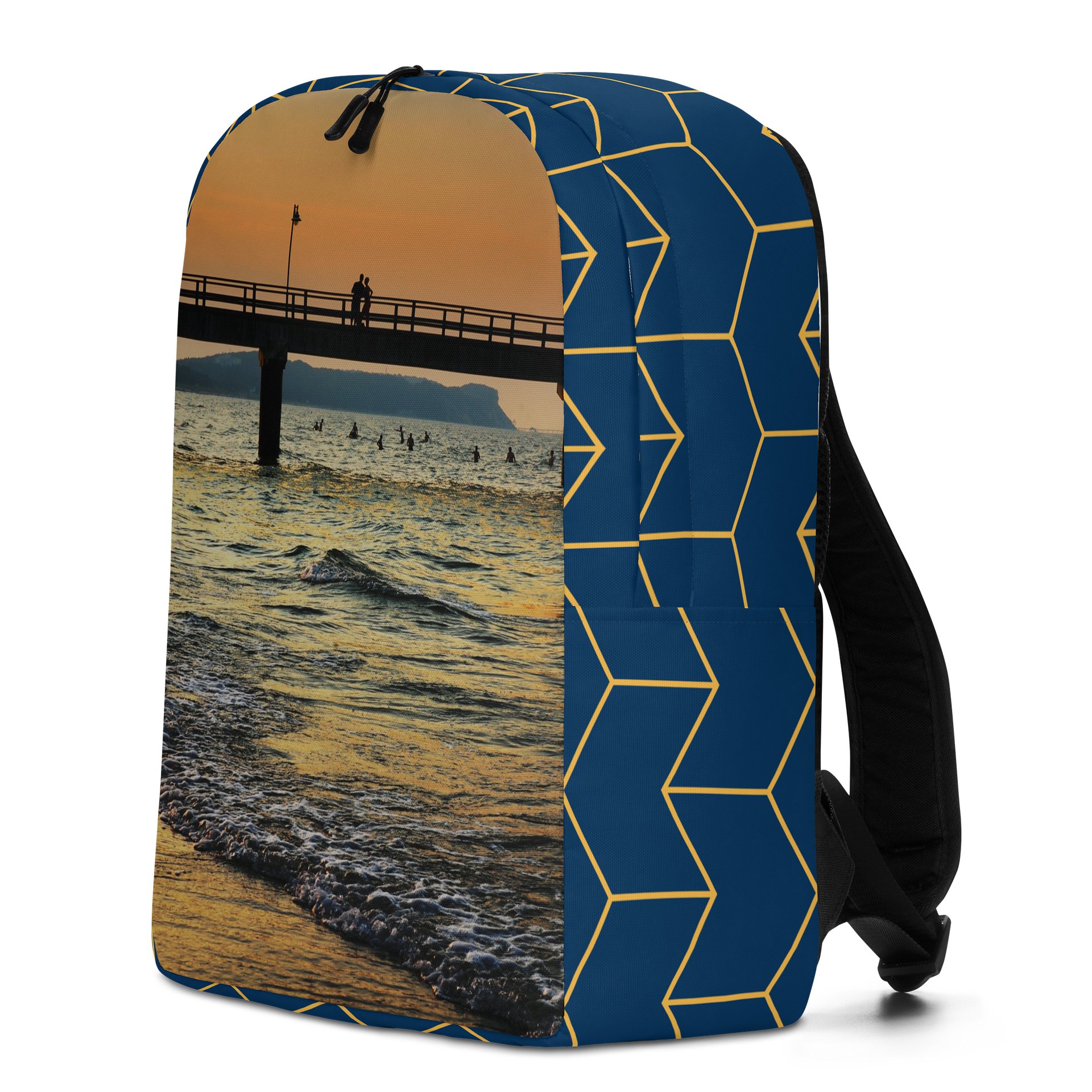 Design-backpack - Silhouette of a couple at sunset by the sea product image (4)