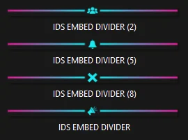Cyan Rainbow Embed Divider Bars product image (1)