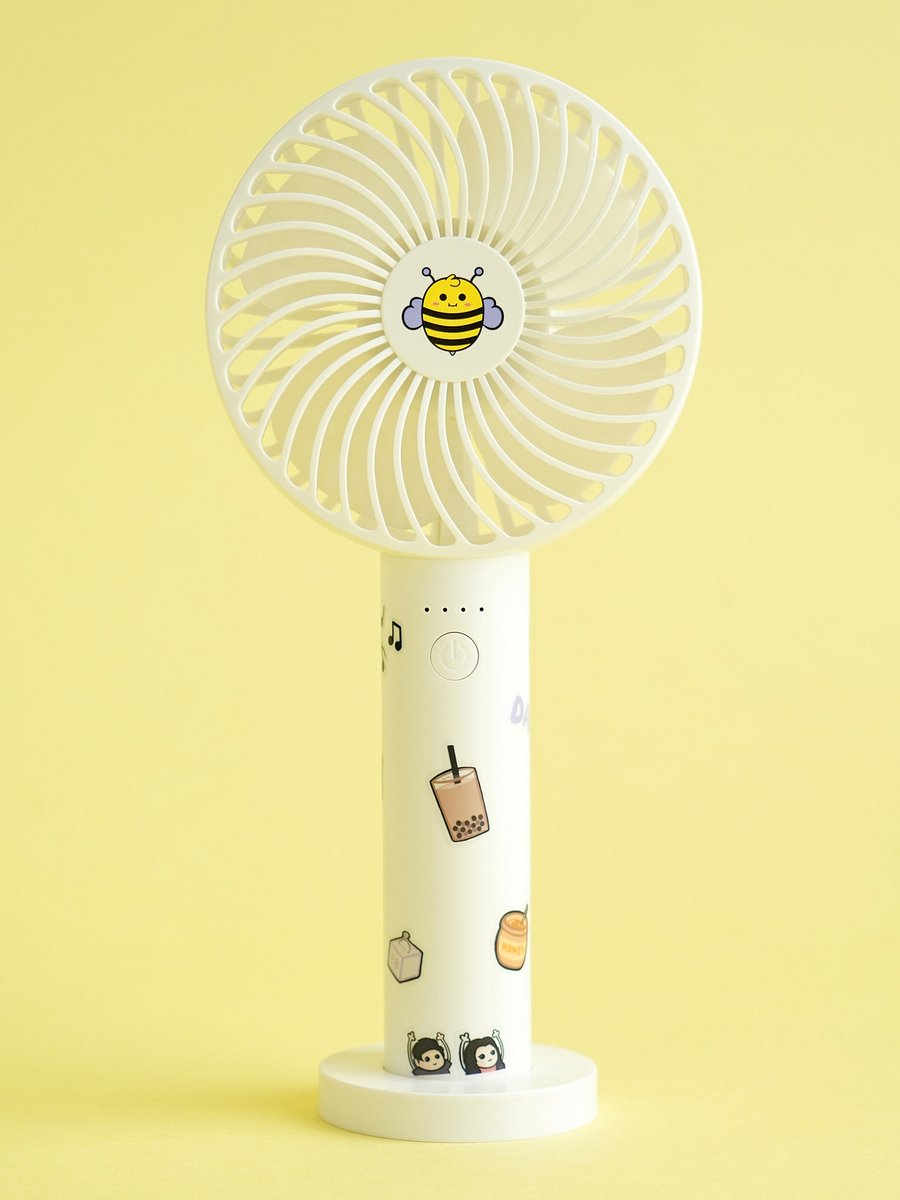 HANDHELD EEBEE FAN AND STICKER SHEET BUNDLE! product image (2)