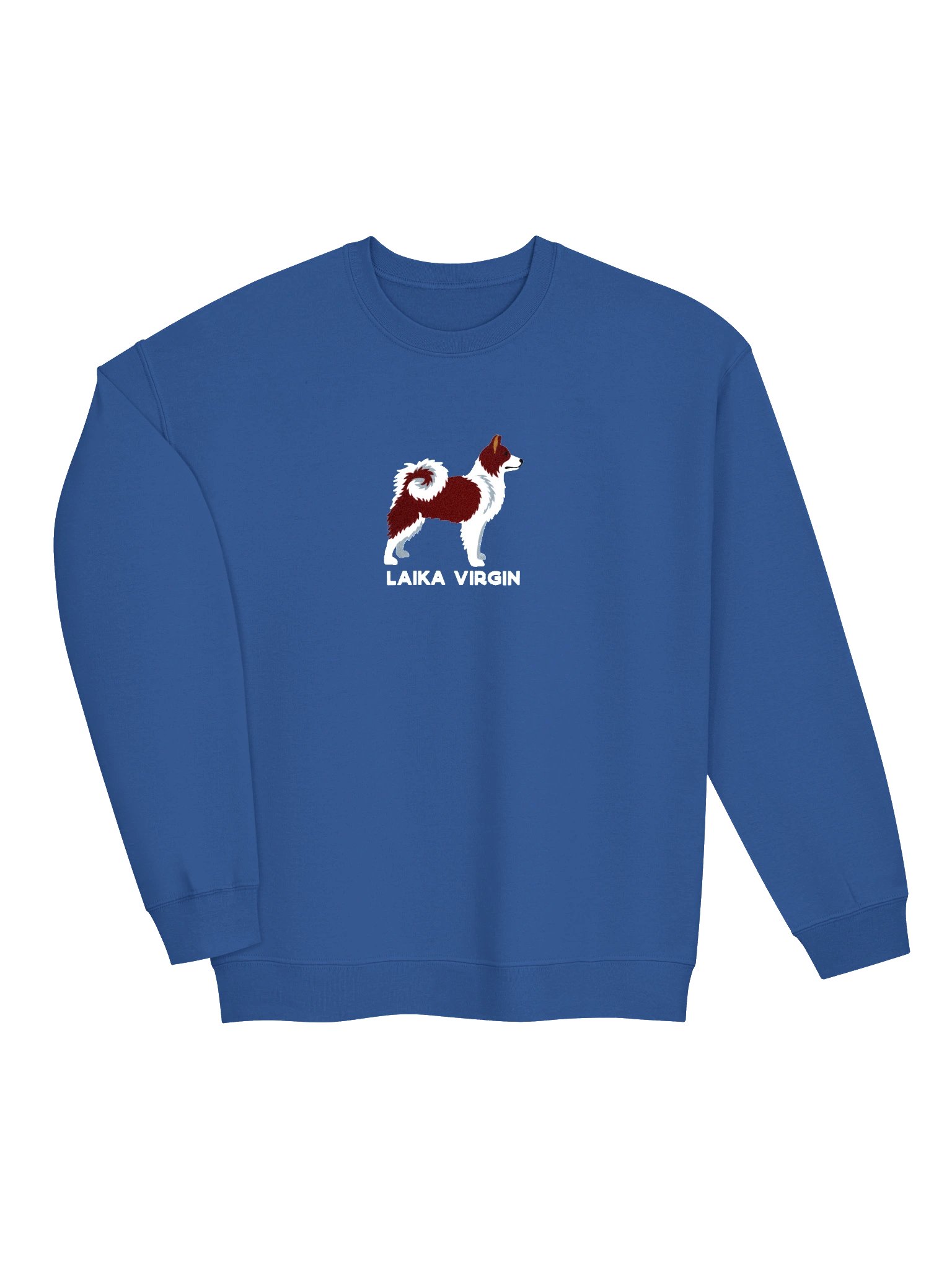 Laika Virgin Sweatshirt (Embroidered) of a Yakutian Laika(Red & White) product image (6)