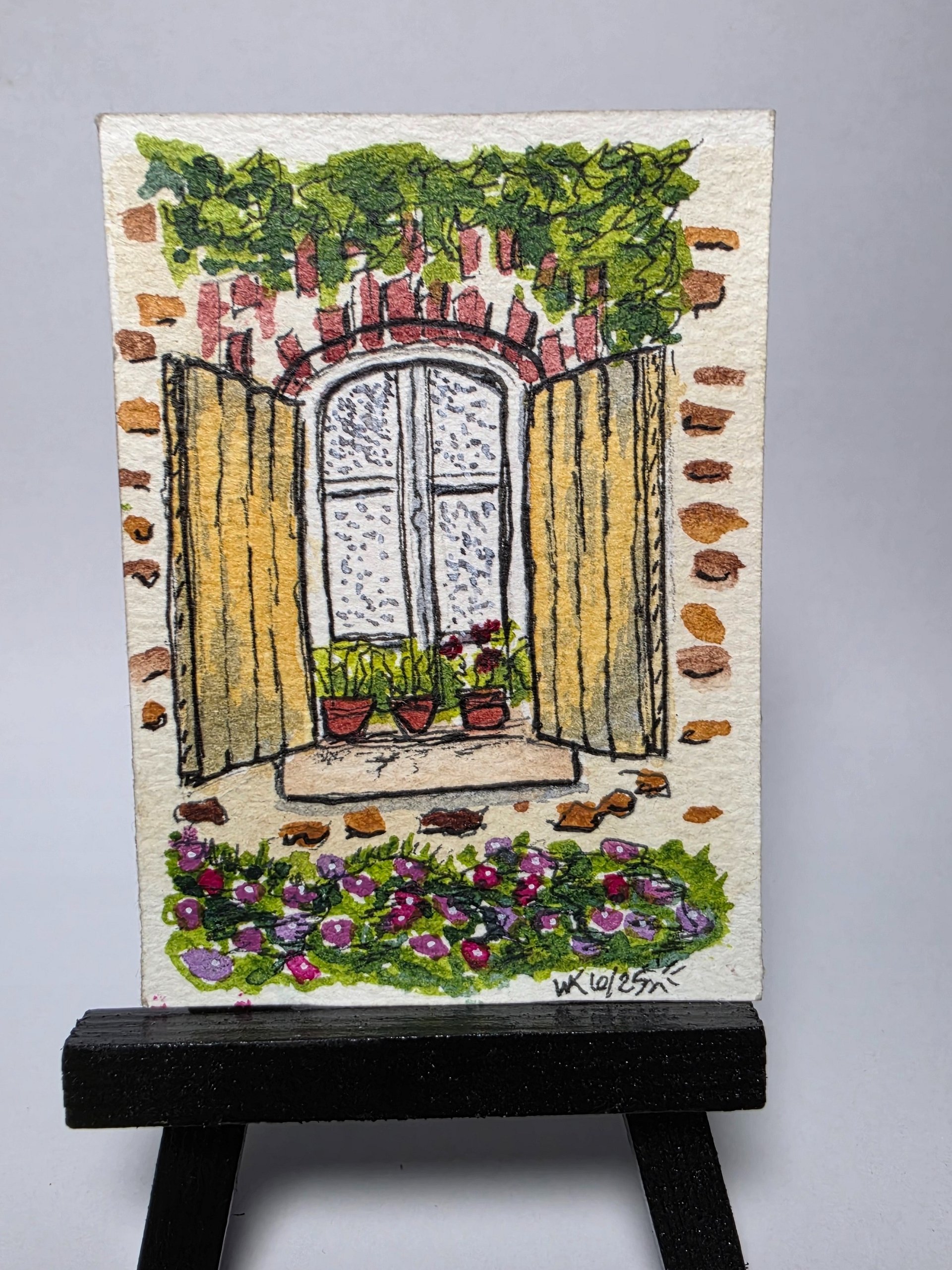 ACEO - Original - Yellow Shutters product image (2)