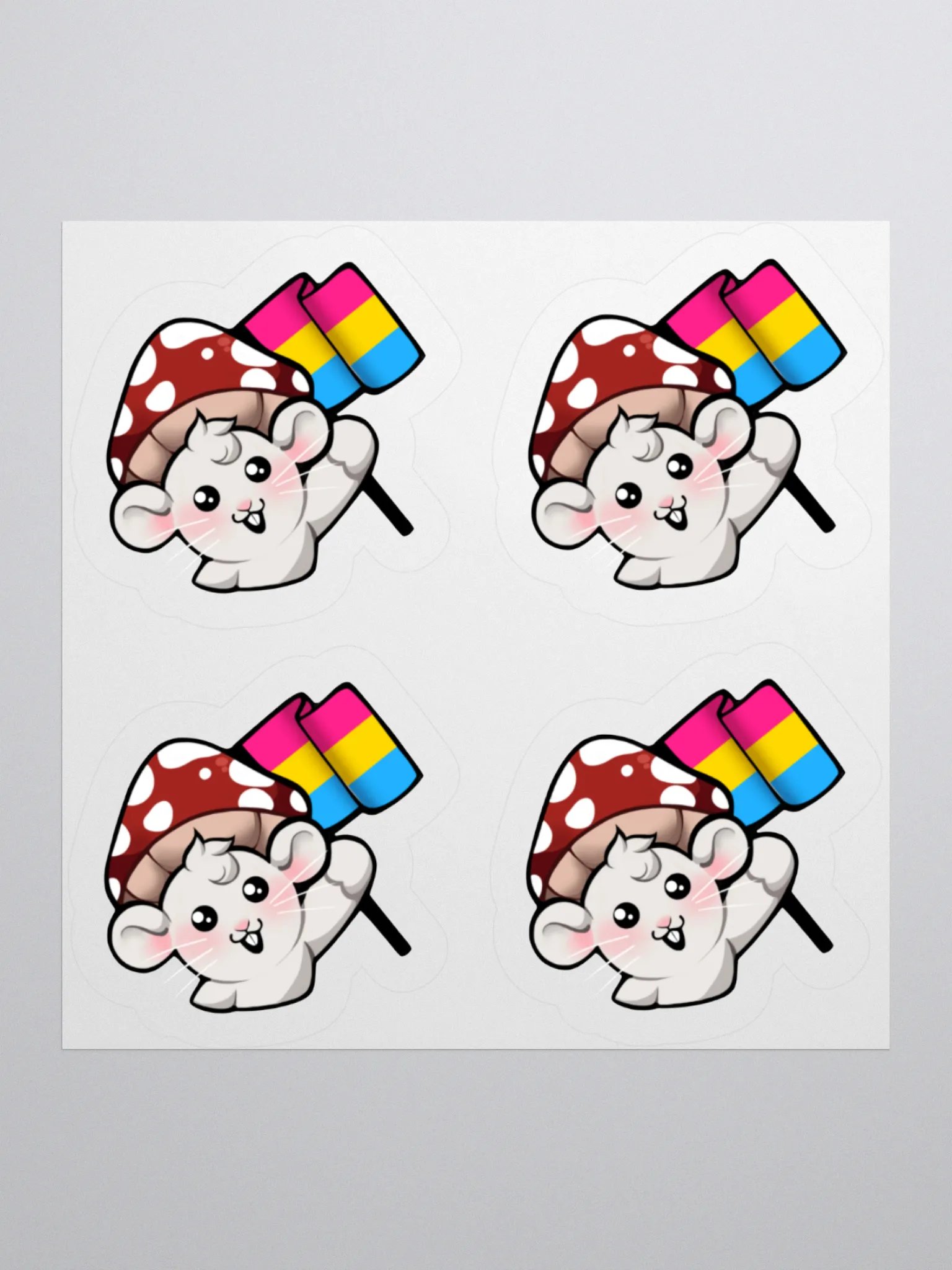 Pansexual Pride Flag Stickers product image (1)