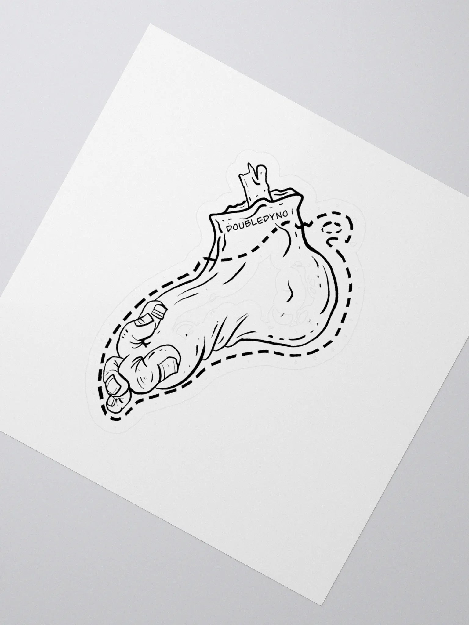 Rock climber foot sticker product image (2)