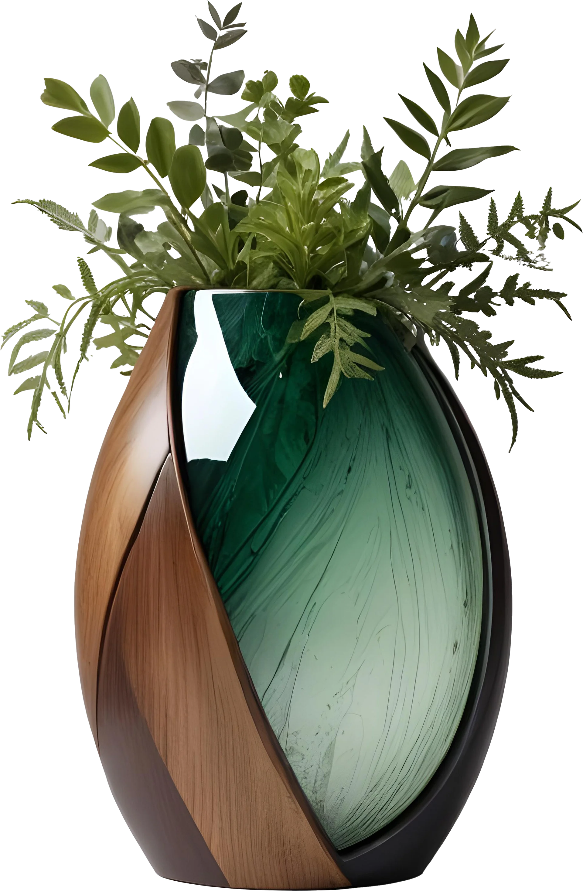 Luxe Botanique – Art Deco Vase PNG product image (1)