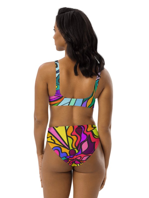Sunset Swirls Recycled Bikini Set - Wave at Sunset product image (4)