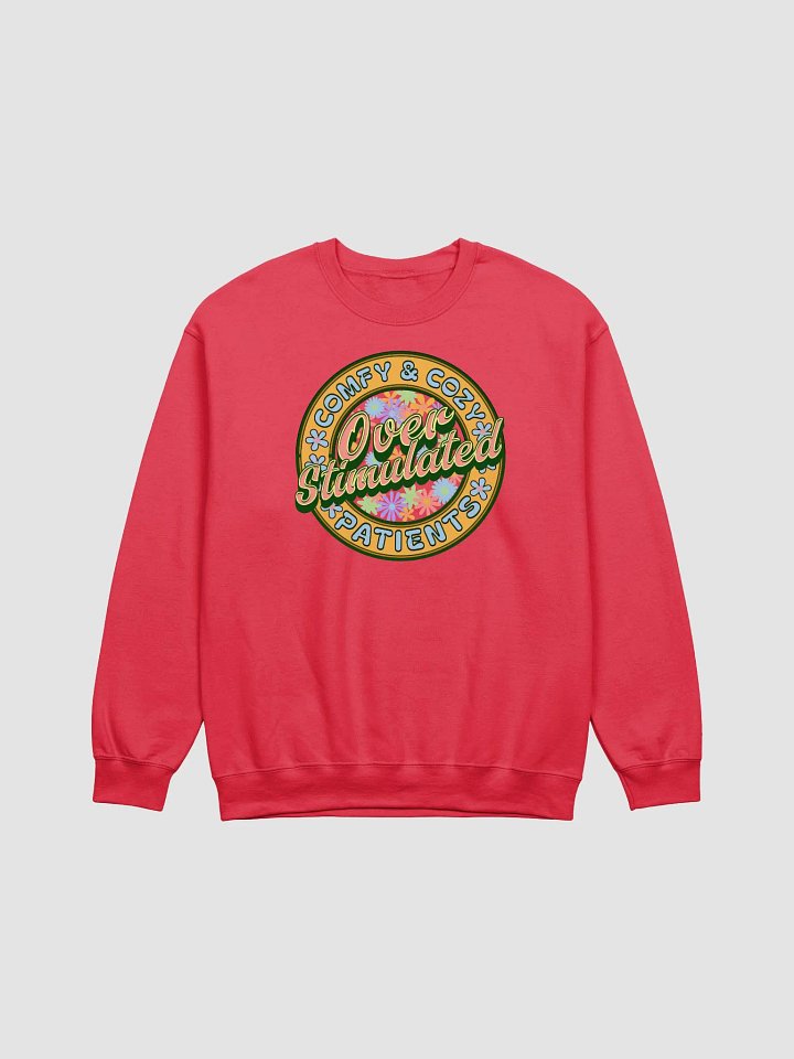 Over Stimulated Comfy And Cozy Patients Floral Crewneck Sweatshirt product image (15)