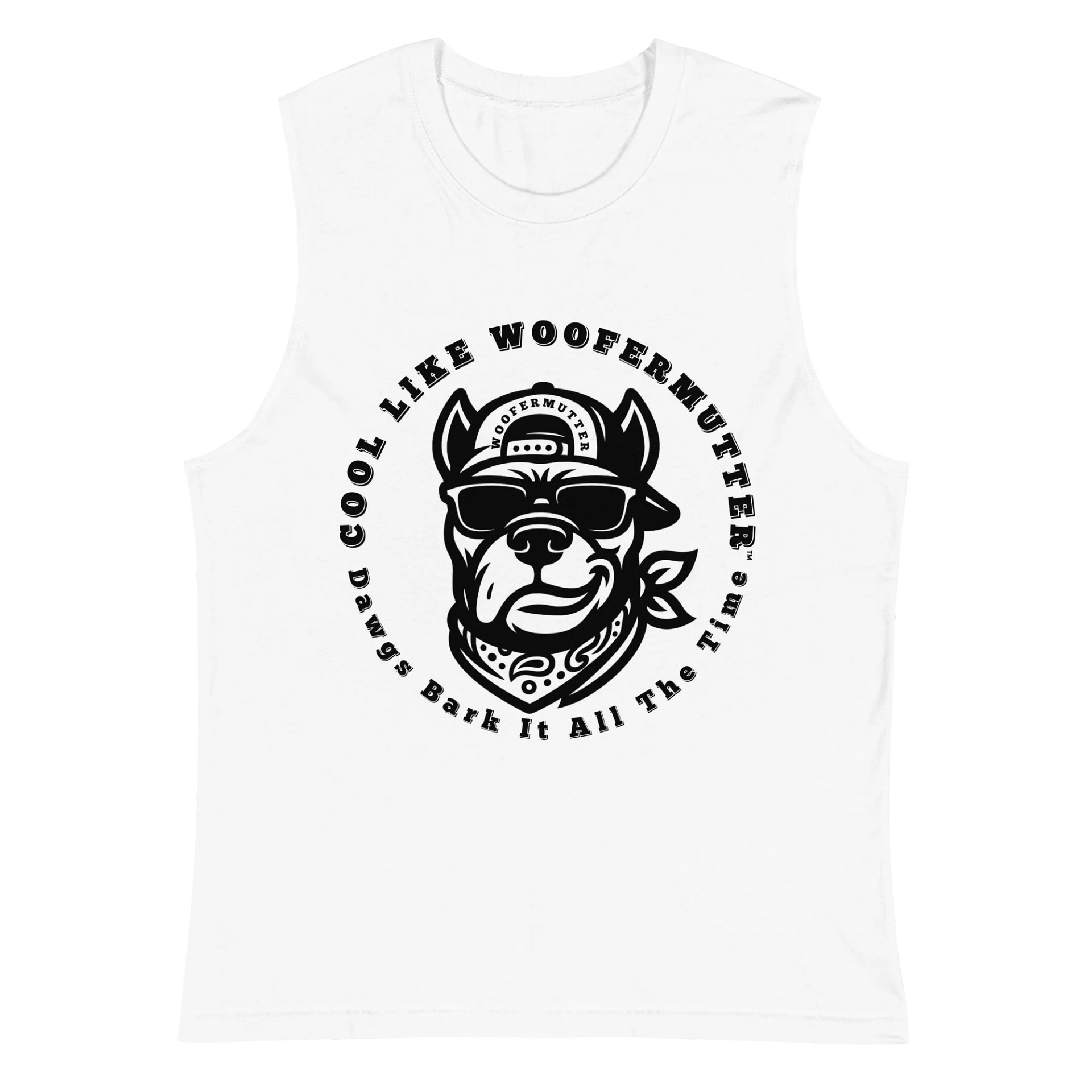 WooferMutter™ Cane Corso White Muscle Shirt product image (2)