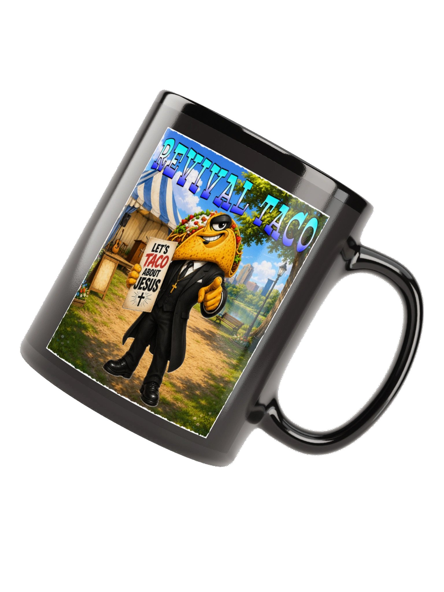Revival Taco Black Glossy Mug - The Taco Family product image (11)