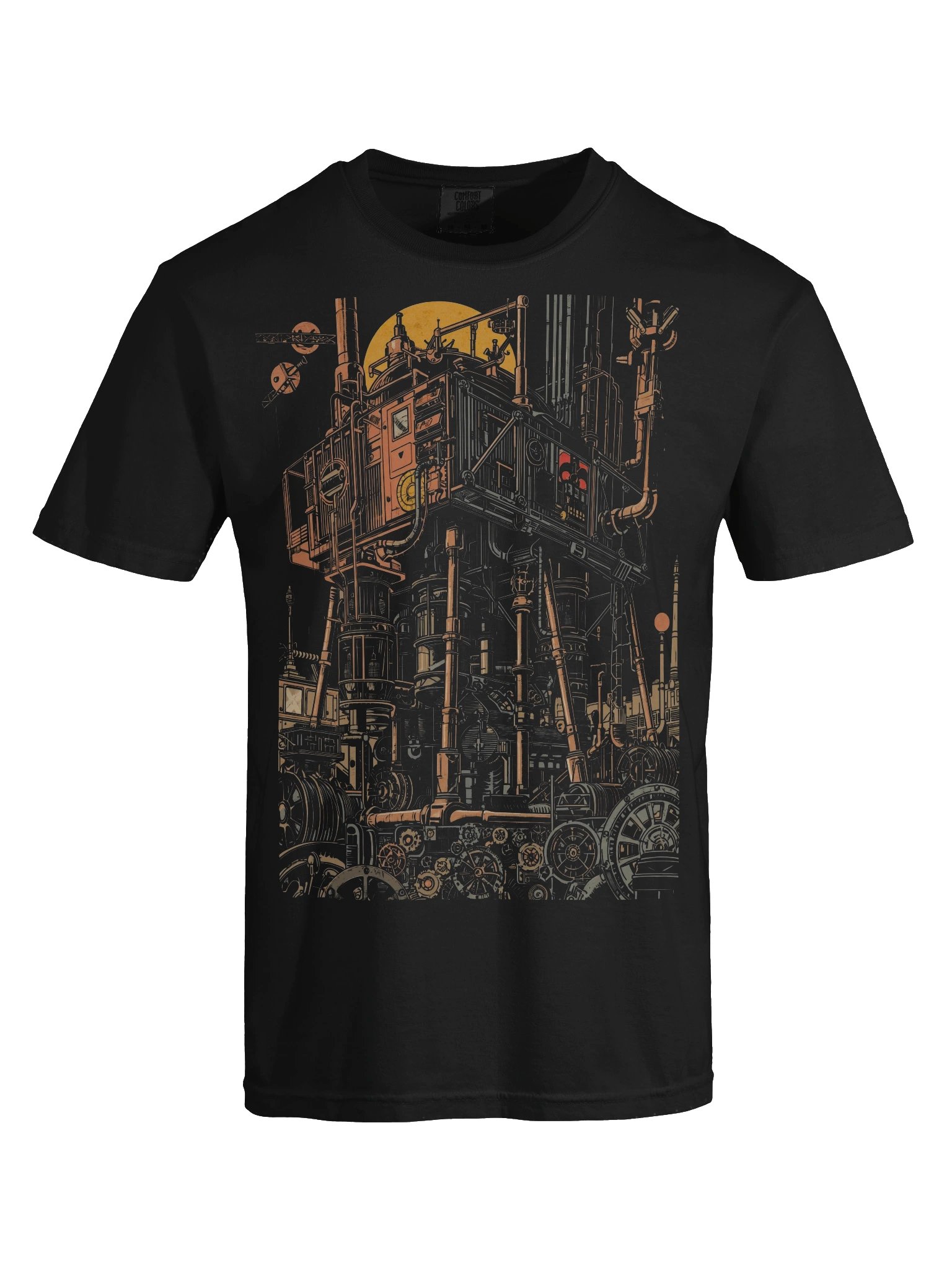Industrial Sci-Fi Tower Heavyweight T-Shirt product image (2)