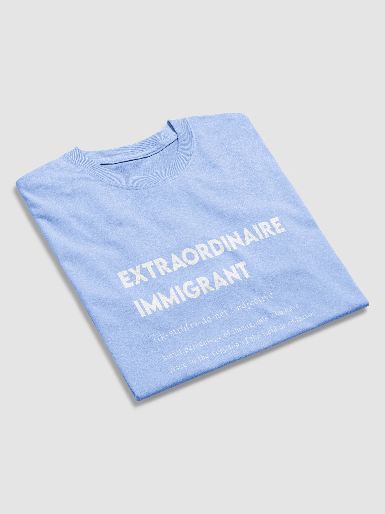 EXTRAORDINAIRE IMMIGRANT TSHIRT CAROLINA BLUE product image (4)