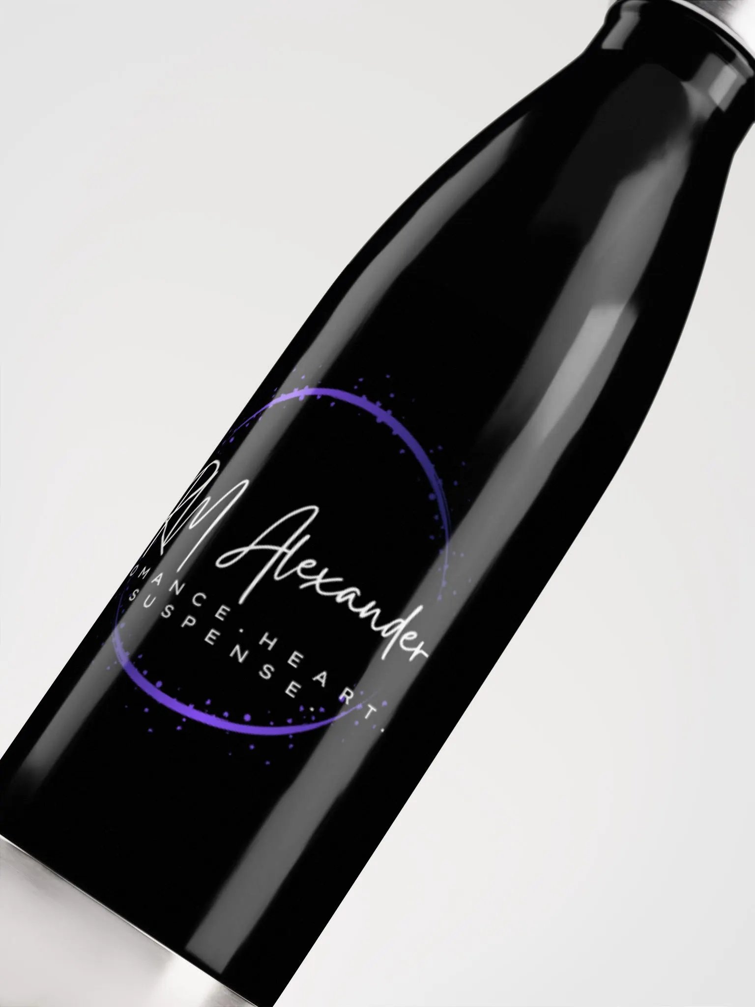 Romance. Heart. Suspense. Stainless Steel Water Bottle product image (5)