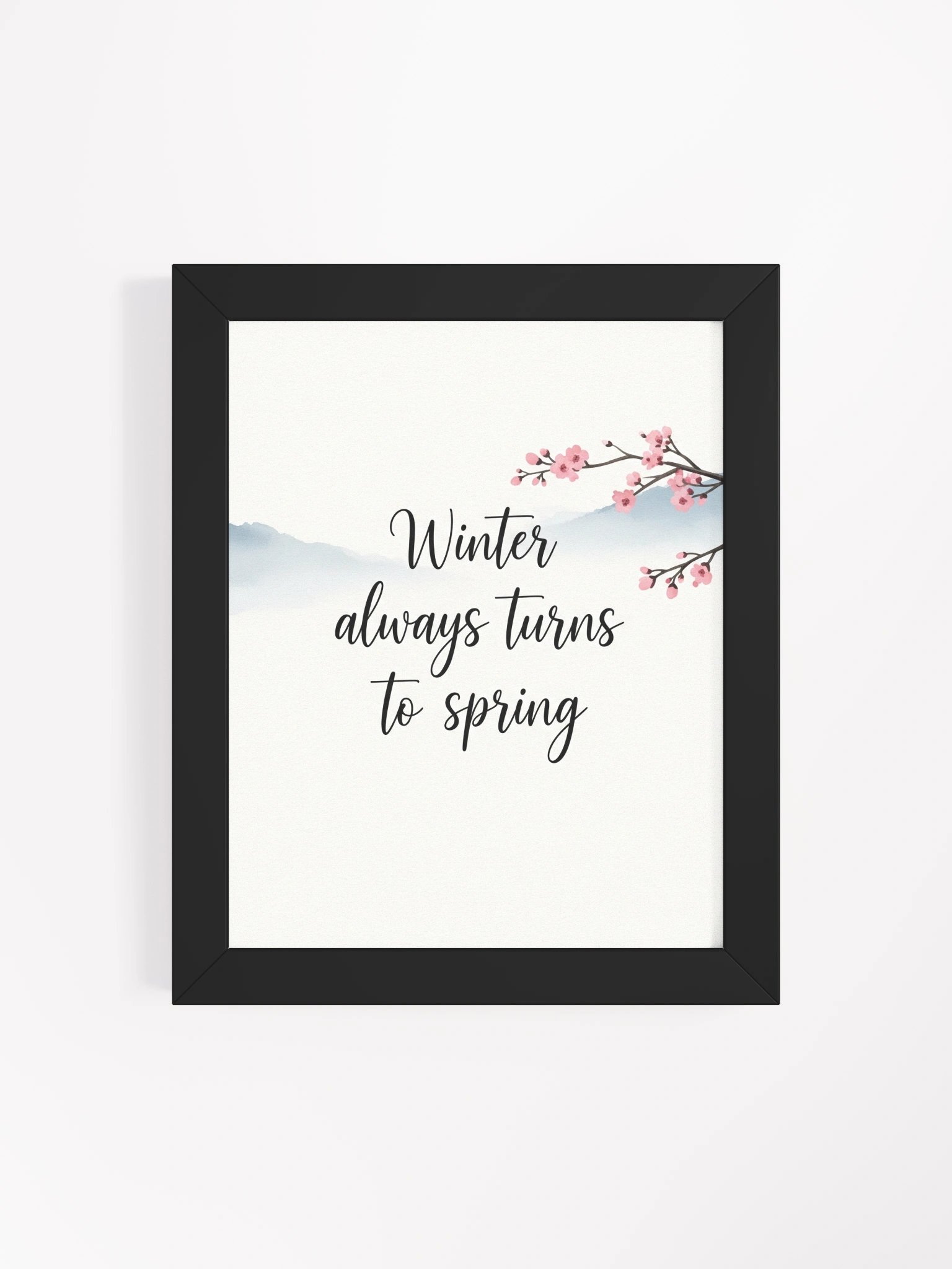 Winter Always Turns to Spring – Nichiren Buddhism Inspirational Wall Art product image (4)