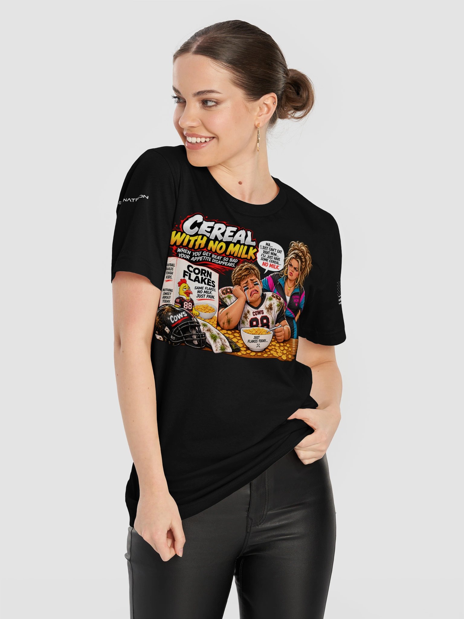 Cereal With No Milk | Youth Football Graphic Tee 3 product image (11)