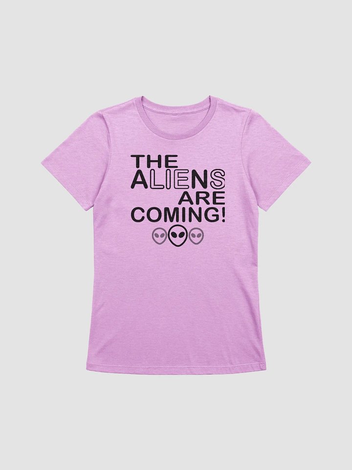 The Aliens Are Coming! - Black - Bella+Canvas Women's Supersoft Relaxed-fit T-Shirt product image (2)