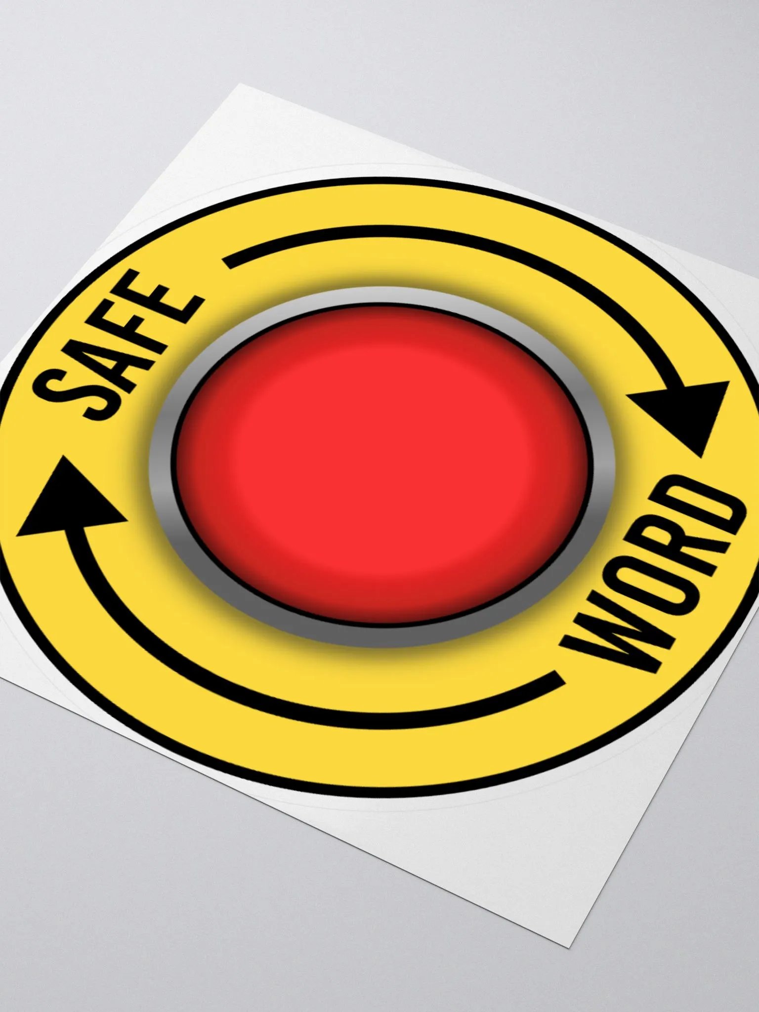 SAFE WORD Emergency Stop Sticker product image (3)