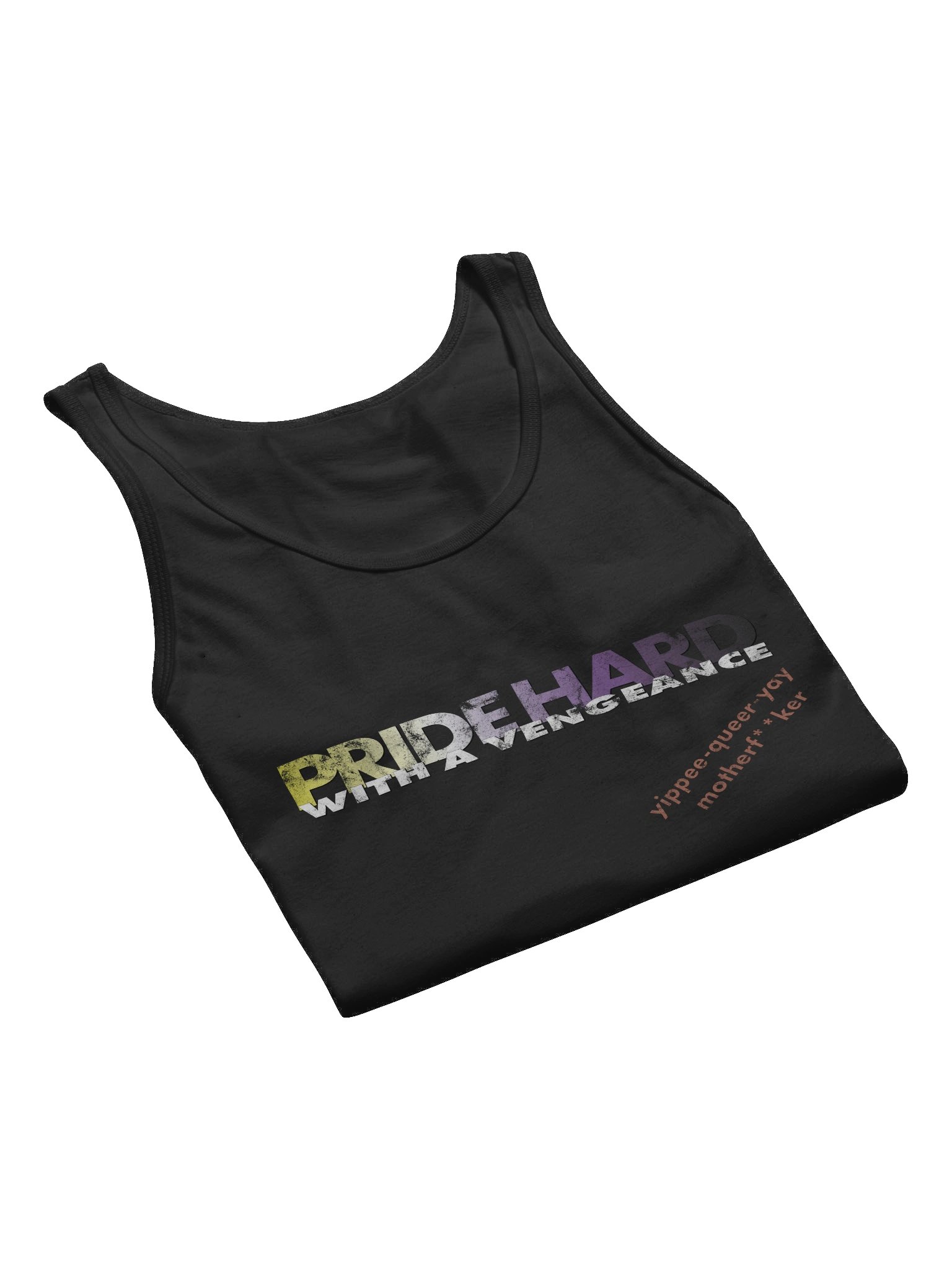 Non-binary "Pride Hard" Tank Top product image (7)