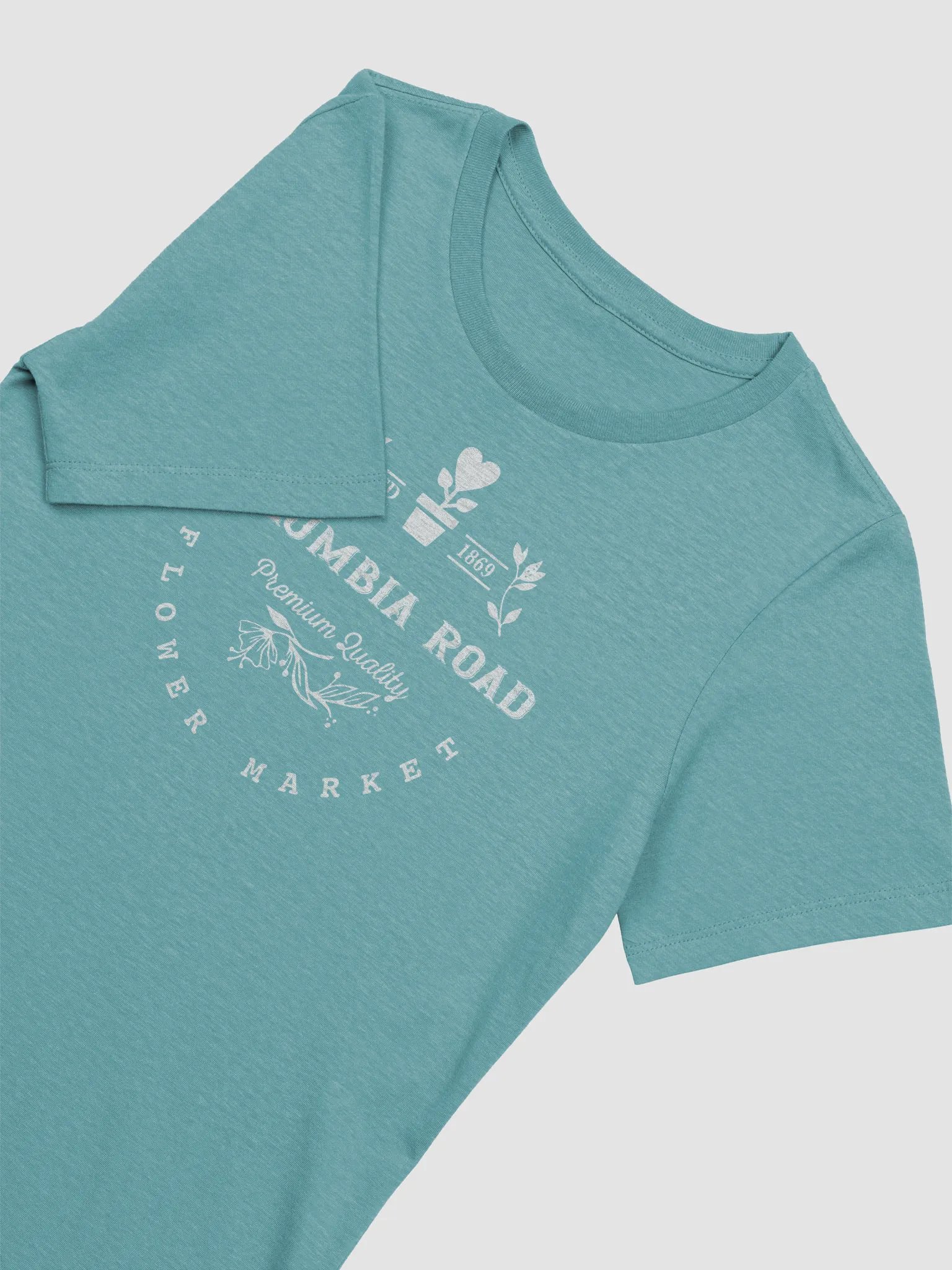 Columbia Road Market Women's Relaxed-fit T-Shirt (Blue Lagoon) product image (3)
