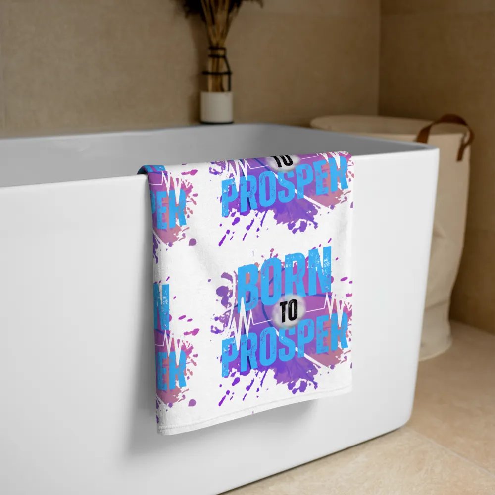 Born to Prosper Explosion His Silhouette Towel product image (3)