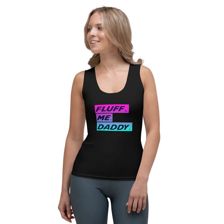 FLUFF ME DADDY WOMEN'S FITTED TANK TOP product image (1)