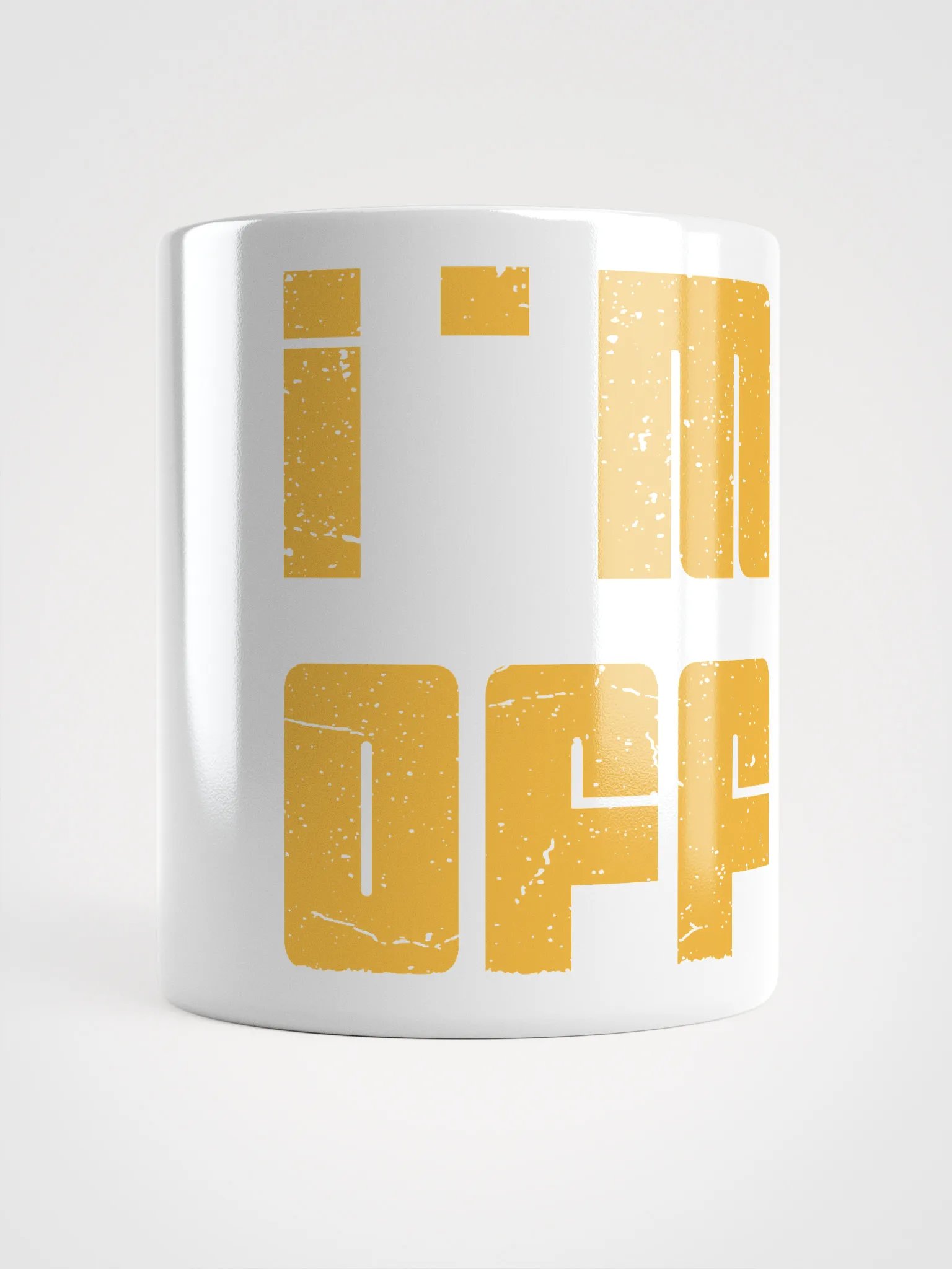 Bold 'I'M OFF' White Glossy Mug product image (13)