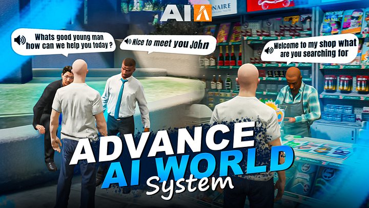 AI World System | Real AI-Integrated NPCs, Hospital, Shop, Mechanic, Police & More | FiveM Scripts [ QB / ESX / QBOX ] product image (1)