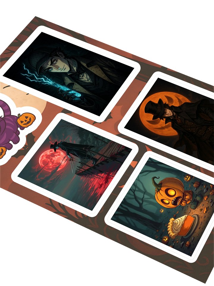 Mysterious Halloween Kiss Cut Sticker Sheet product image (2)