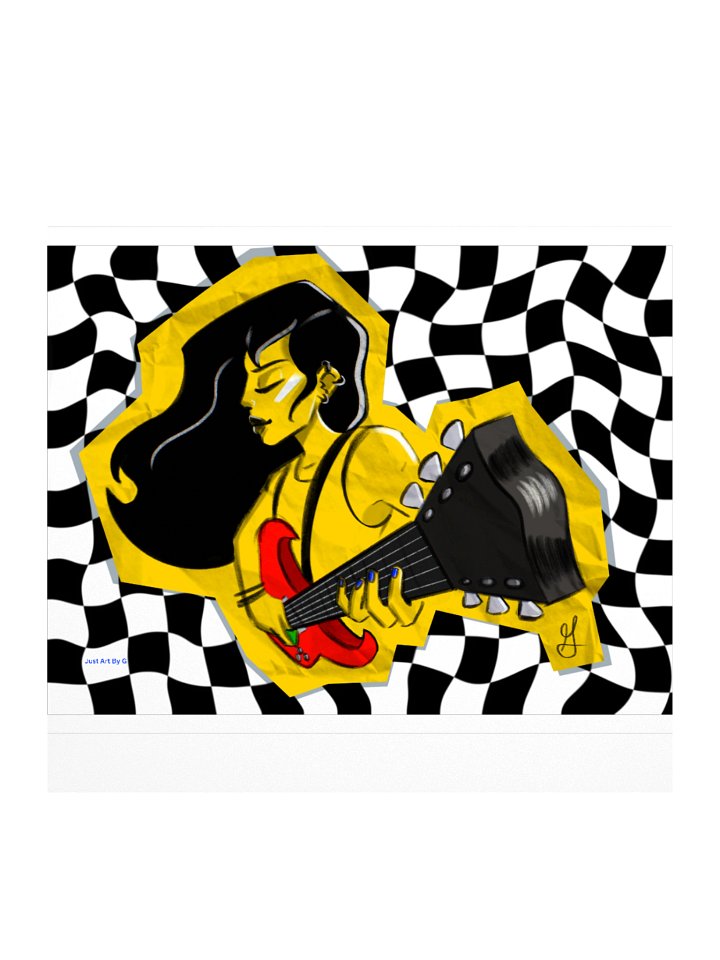 Guitar Girl Sticker product image (1)
