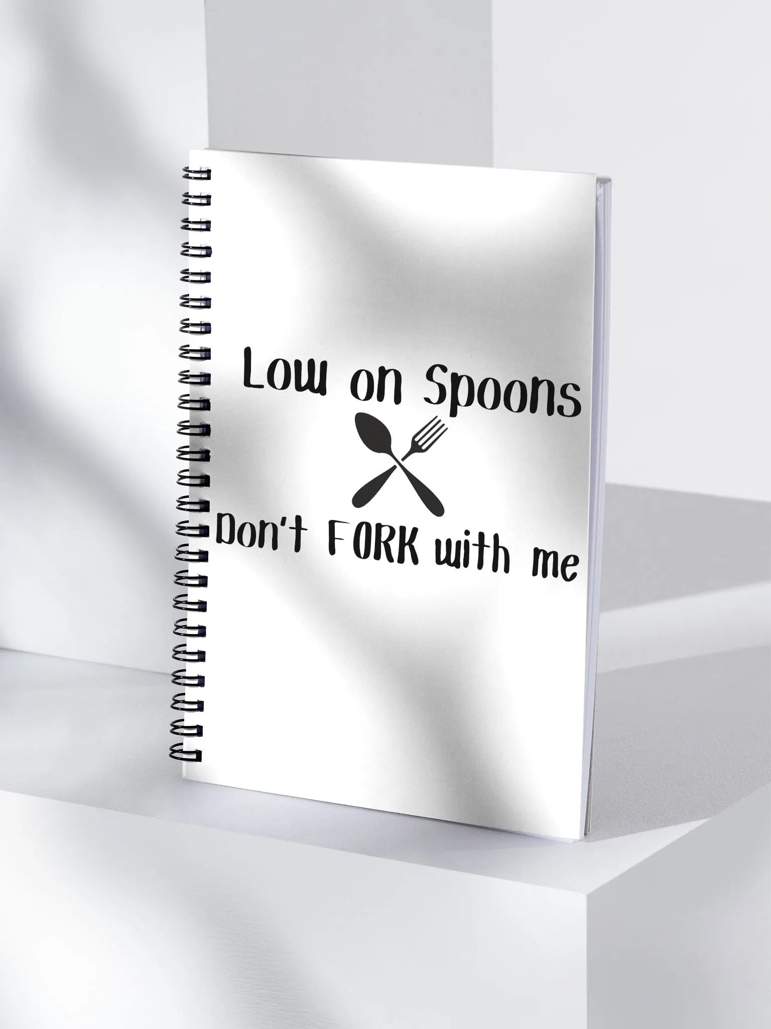 Low on Spoons, Don't Fork With Me Notebook (140 Pages) product image (4)