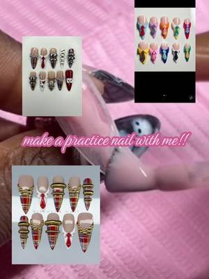 Suit and tie nails!! 👔!! editing kinda sucks and it’s kinda short but it’s here and that’s all that matters! light pink and dark pink and base color - @DNDGel !!! #suitandtie #funkynails #nailinspo #nailart #fyp 