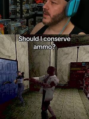 Chat said I act like I have unlimited ammo 👀 twitch.tv/NRValeck 🟣 watch live! #gaming #horror #horrorgame #indiegame #funny @Capcom 