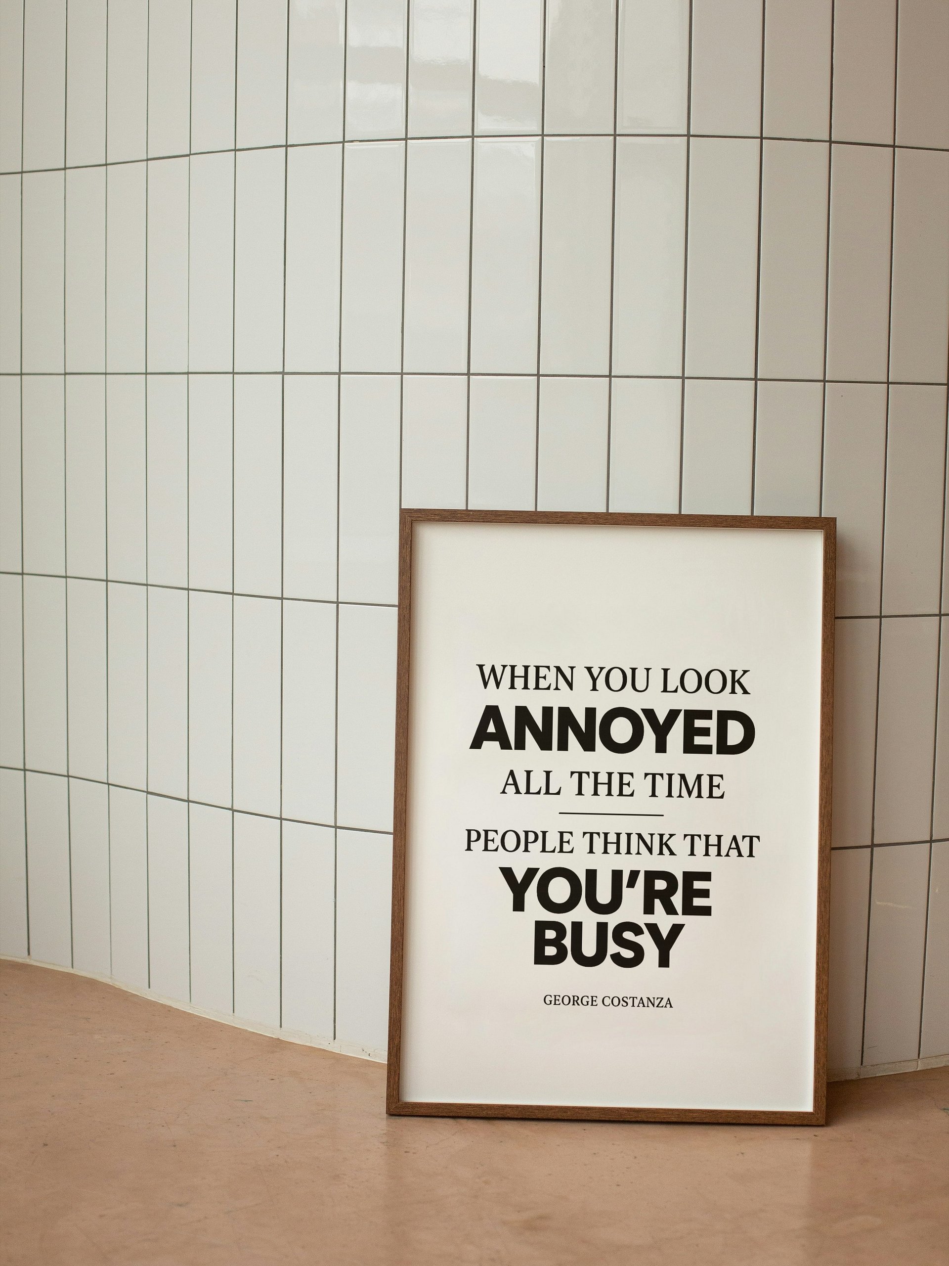 George Costanza Quote Poster product image (2)