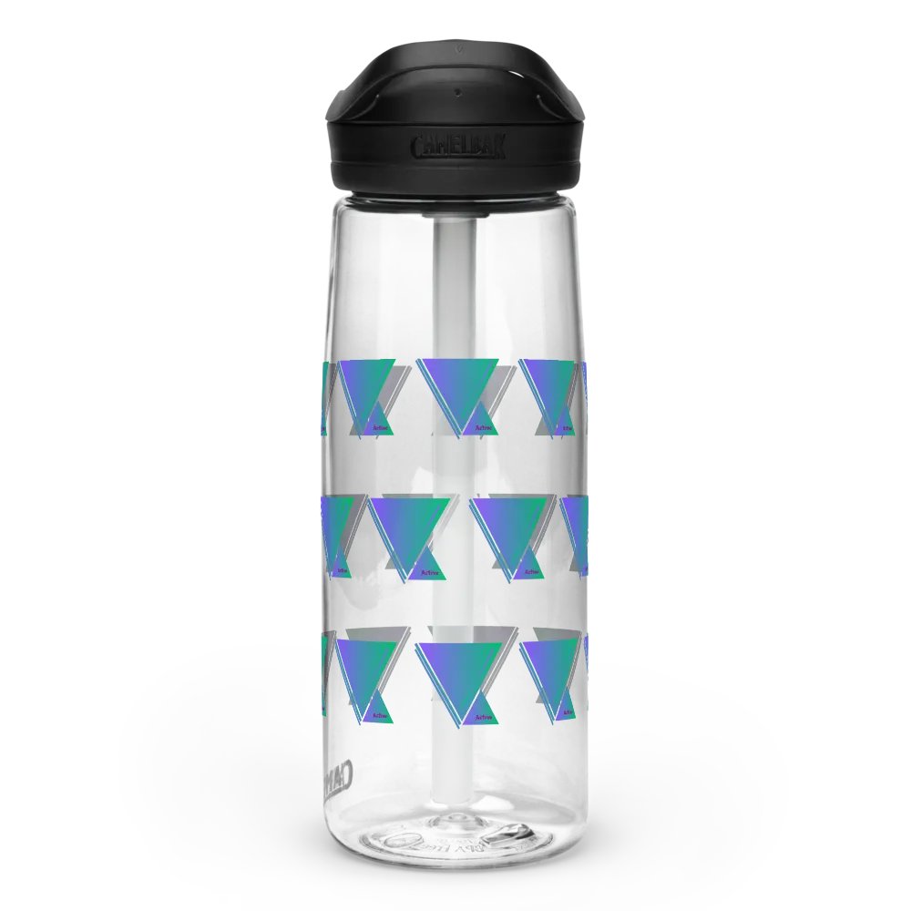 Gradient Triangles Sports Water Bottle product image (7)