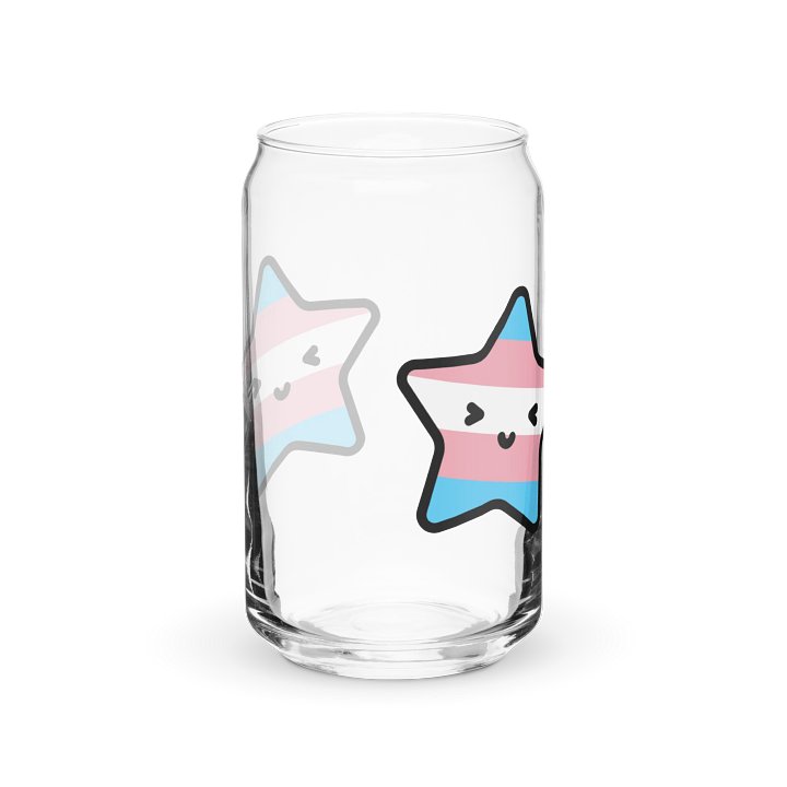 Can-shaped Lucy Trans Pride glass product image (2)