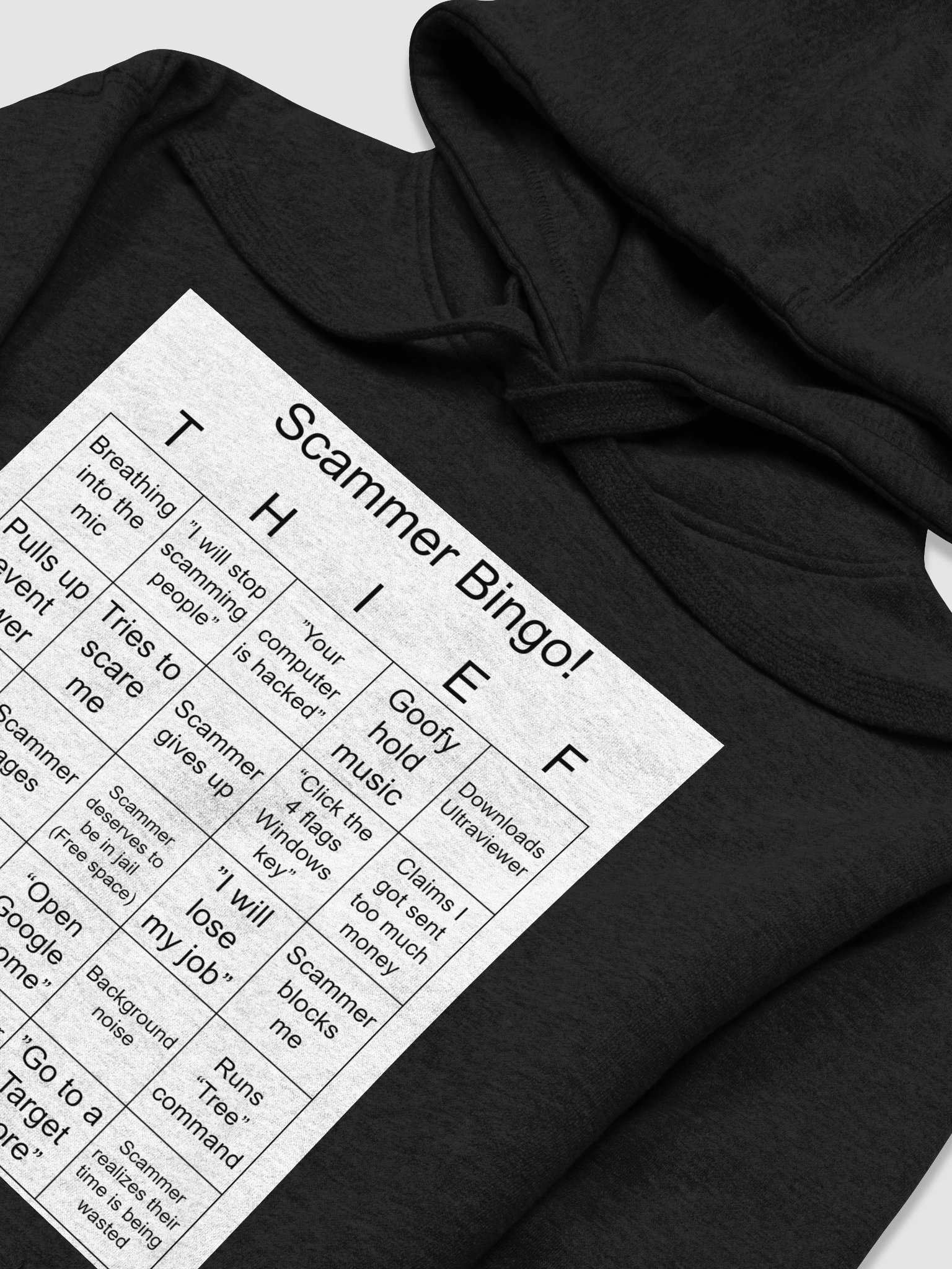 Scammer Bingo! -Premium Unisex Hoodie product image (3)